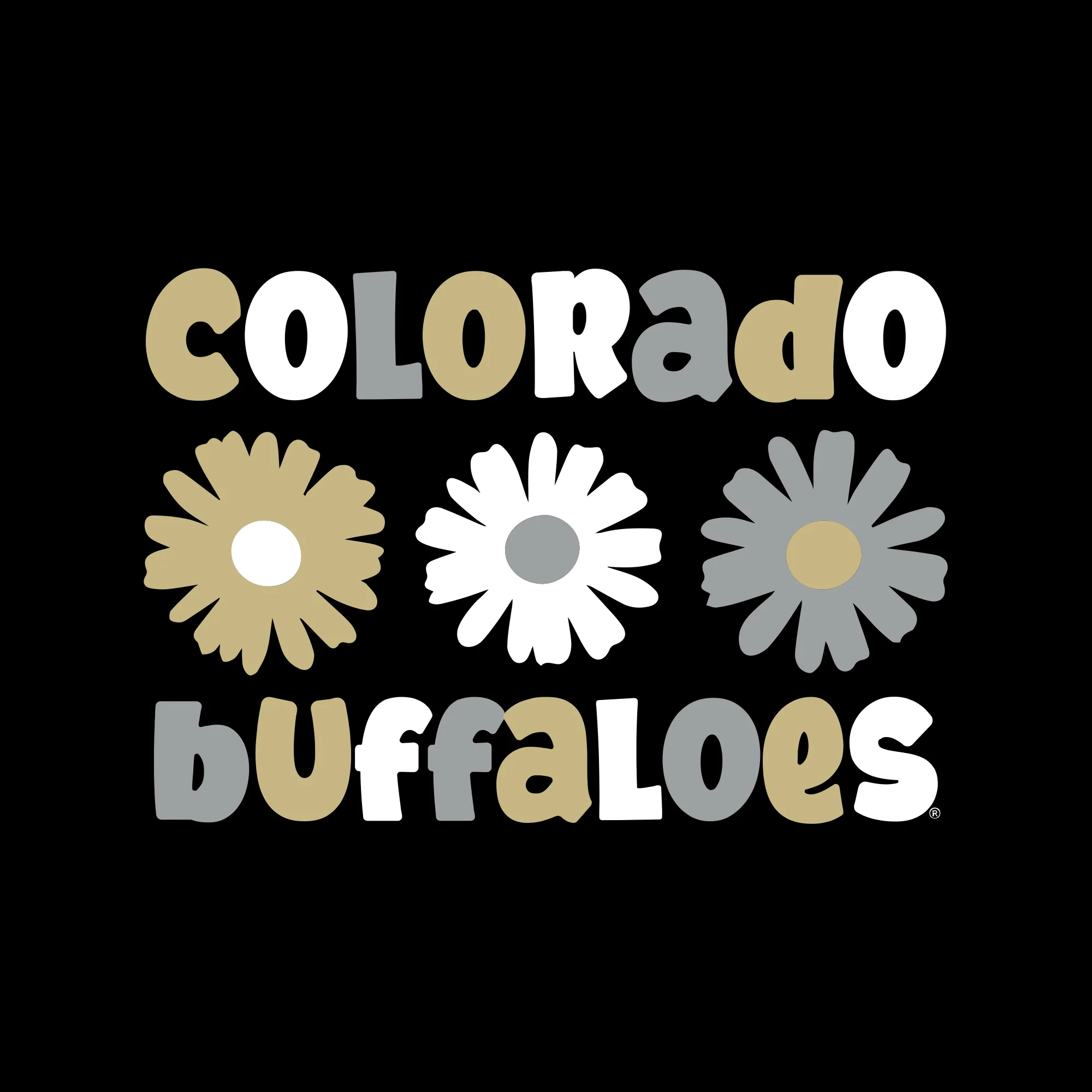Colorado Daisy Dot Youth T-Shirt - Black - Image 2