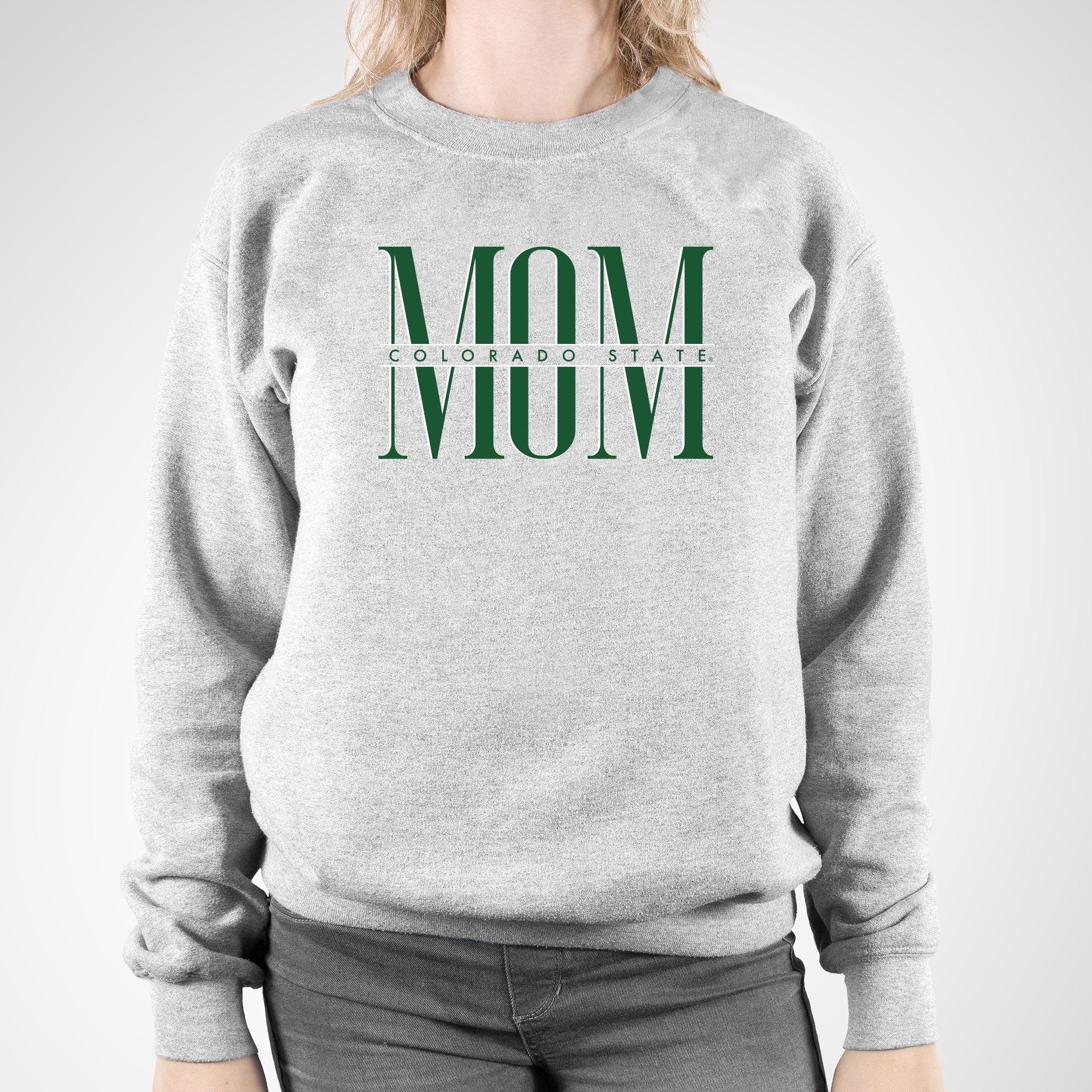 Colorado State Classic Mom Crewneck - Sport Grey - Image 3