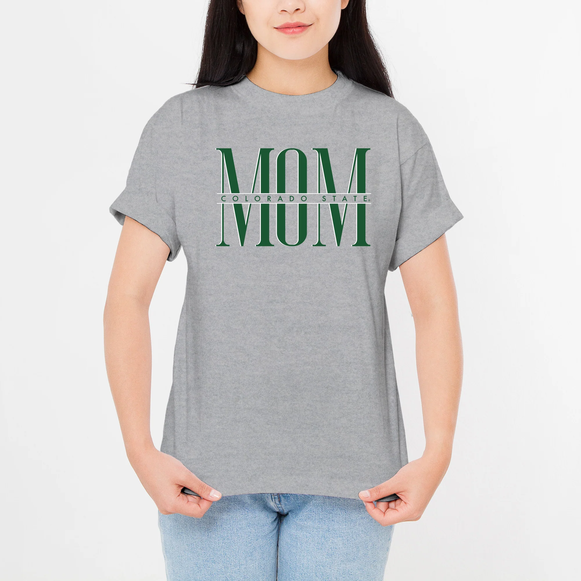 Colorado State Classic Mom T-Shirt - Sport Grey - Image 4