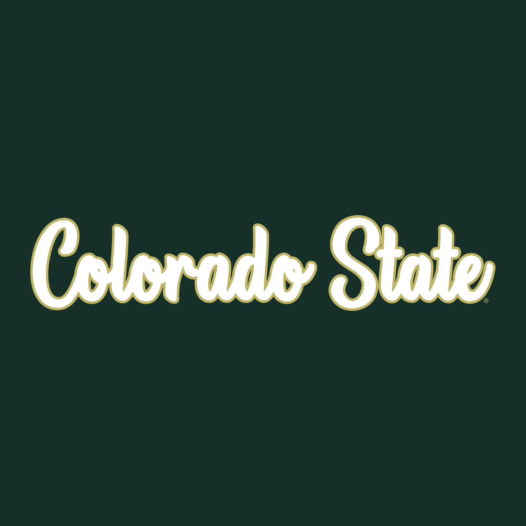 Colorado State Rams Basic Script Heavy Blend Hoodie - Forest - Image 2