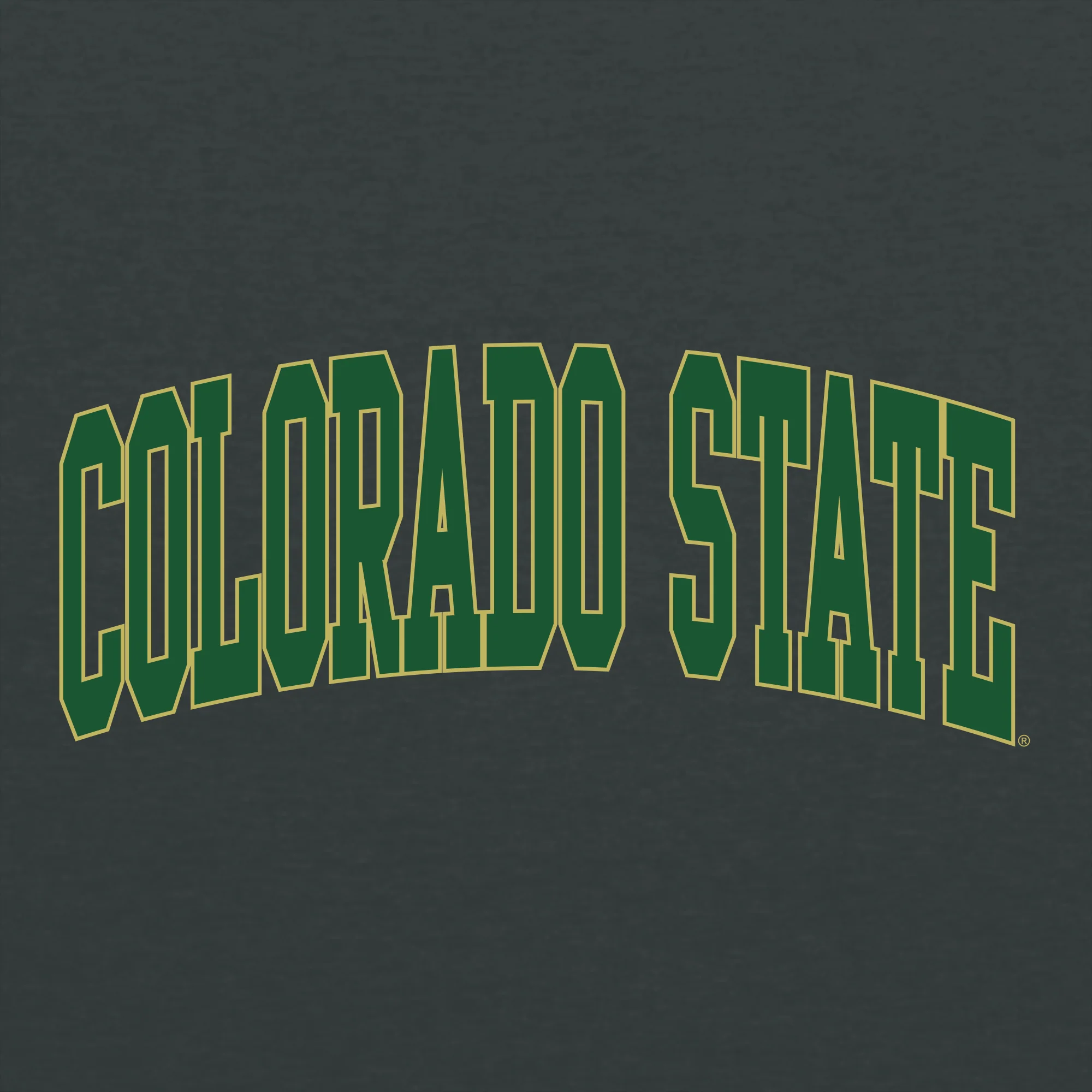 Colorado State Rams Mega Arch T-Shirt - Dark Heather - Image 2