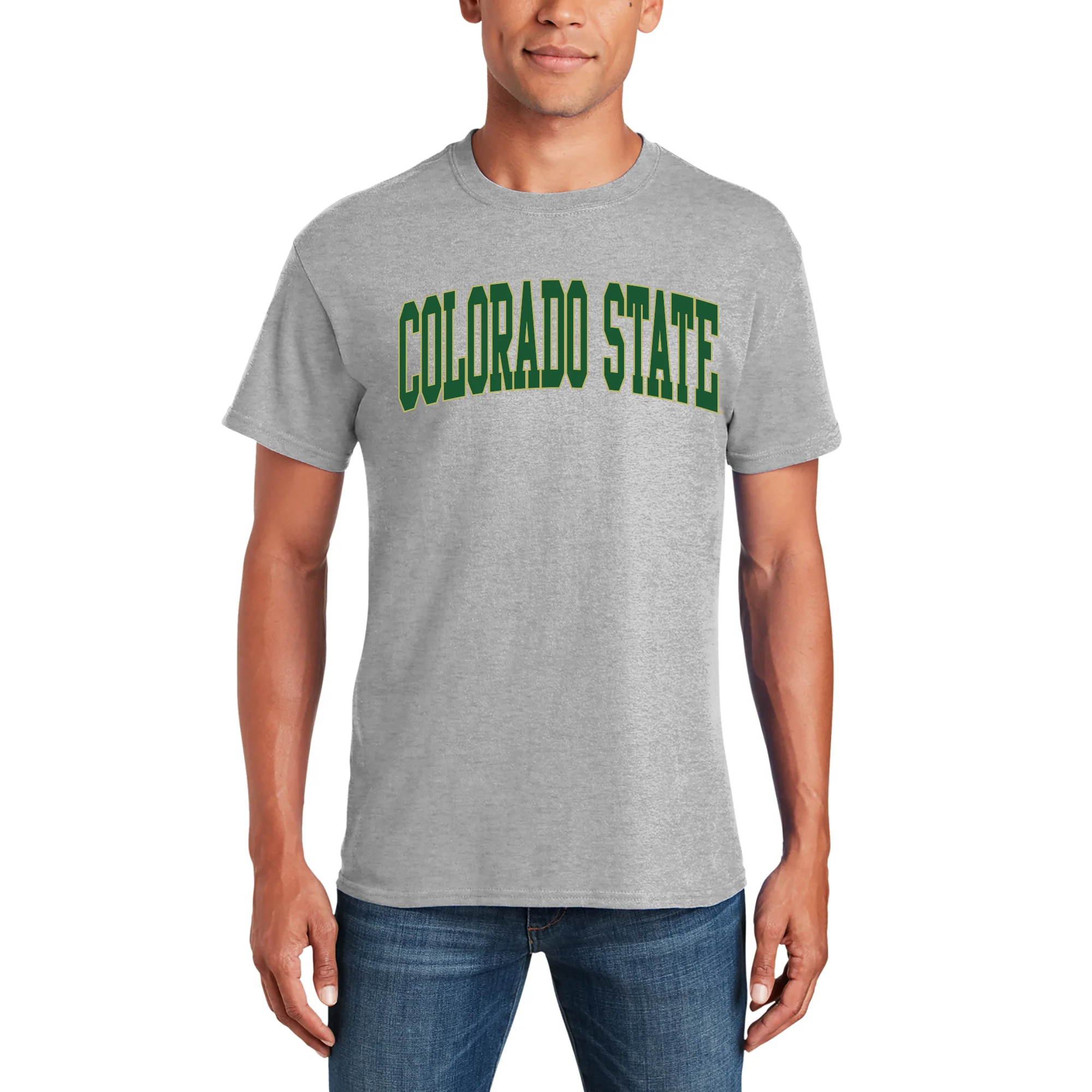 Colorado State Rams Mega Arch T-Shirt - Sport Grey - Image 3