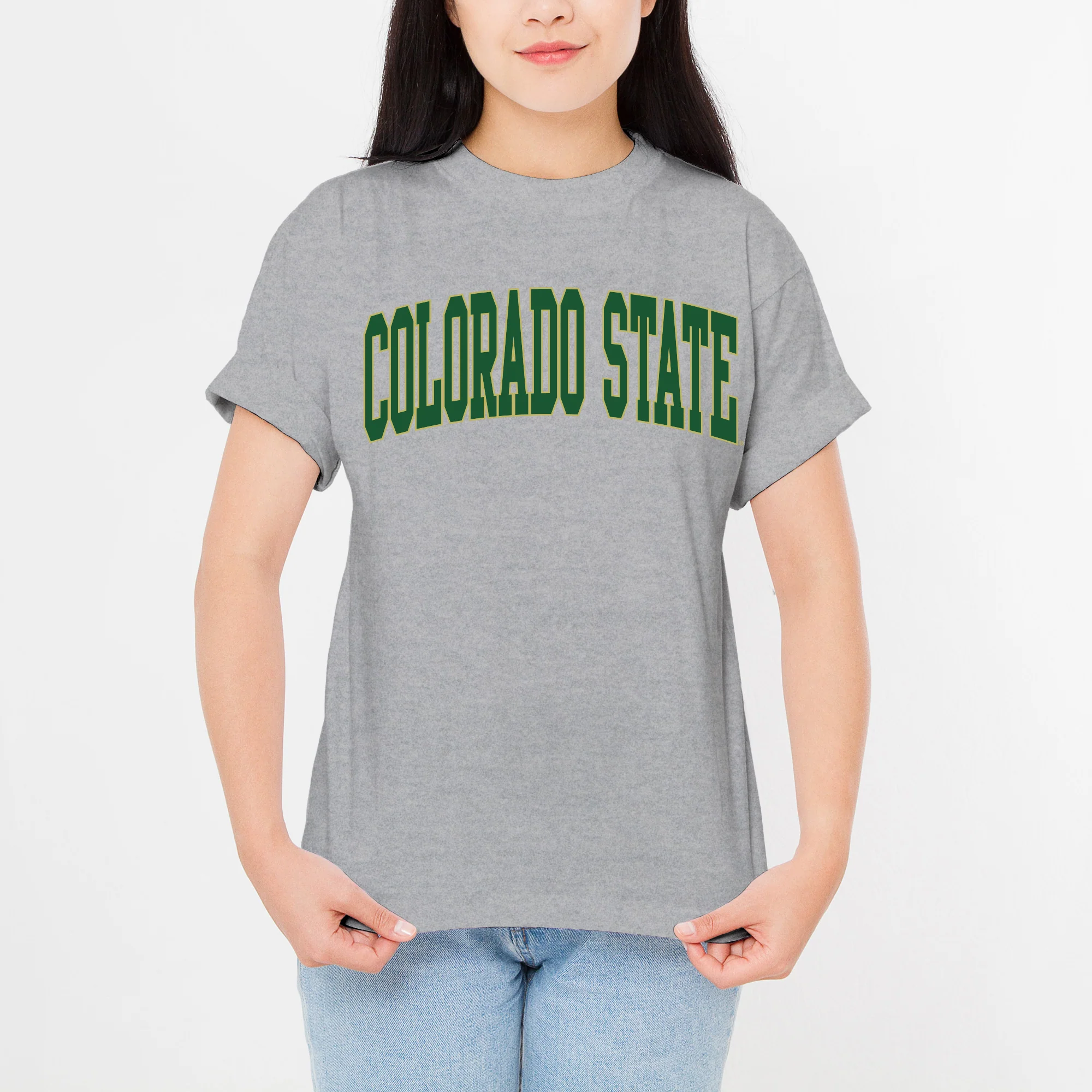 Colorado State Rams Mega Arch T-Shirt - Sport Grey - Image 4