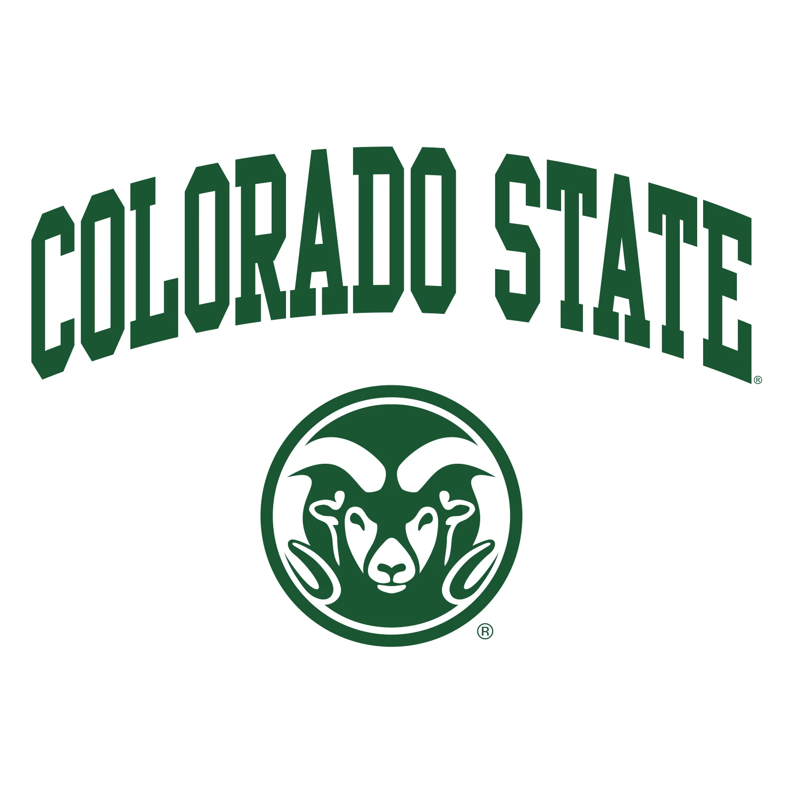 Colorado State University Rams Arch Logo Long Sleeve - White - Image 2