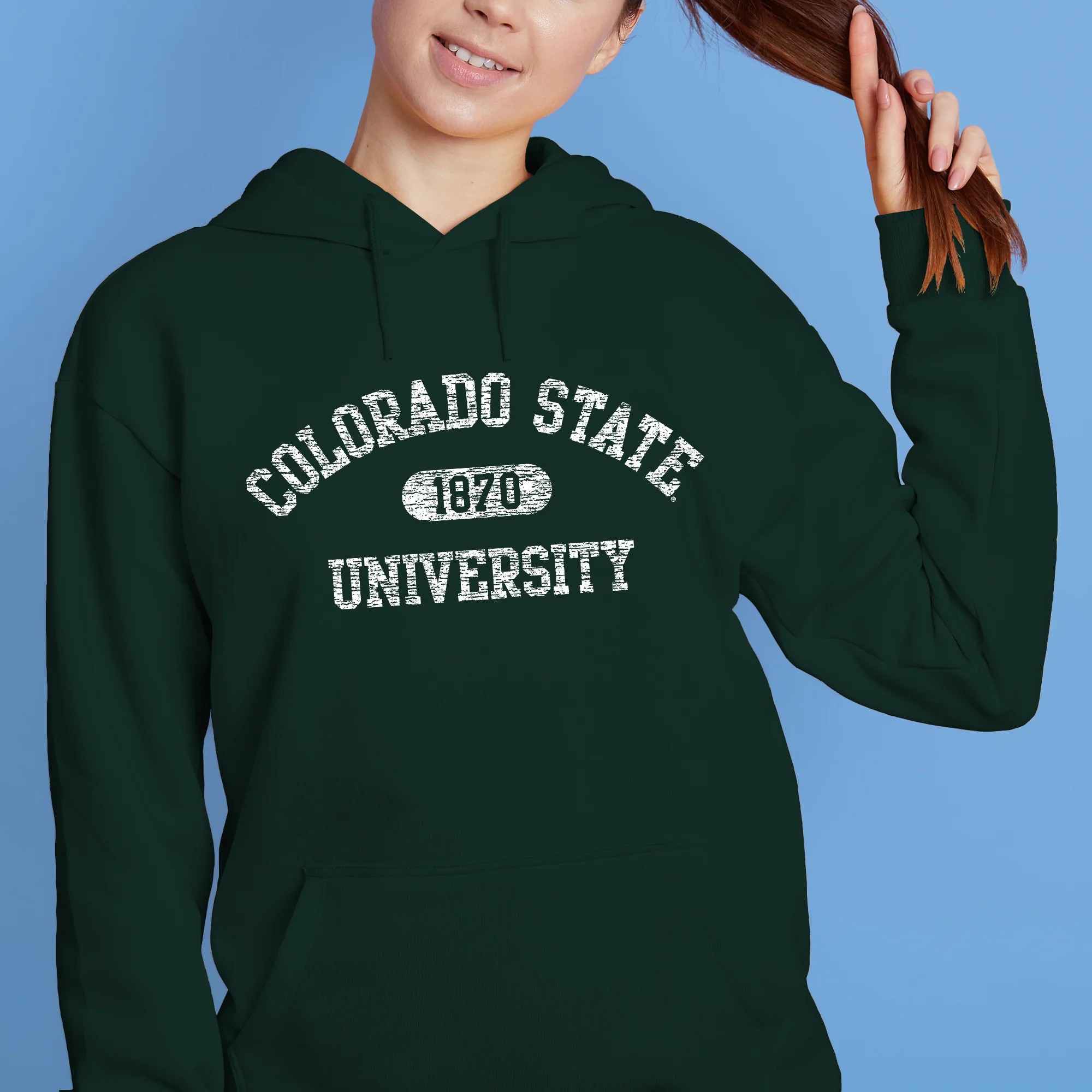 Colorado State Athletic Arch Hoodie - Forest - Image 4