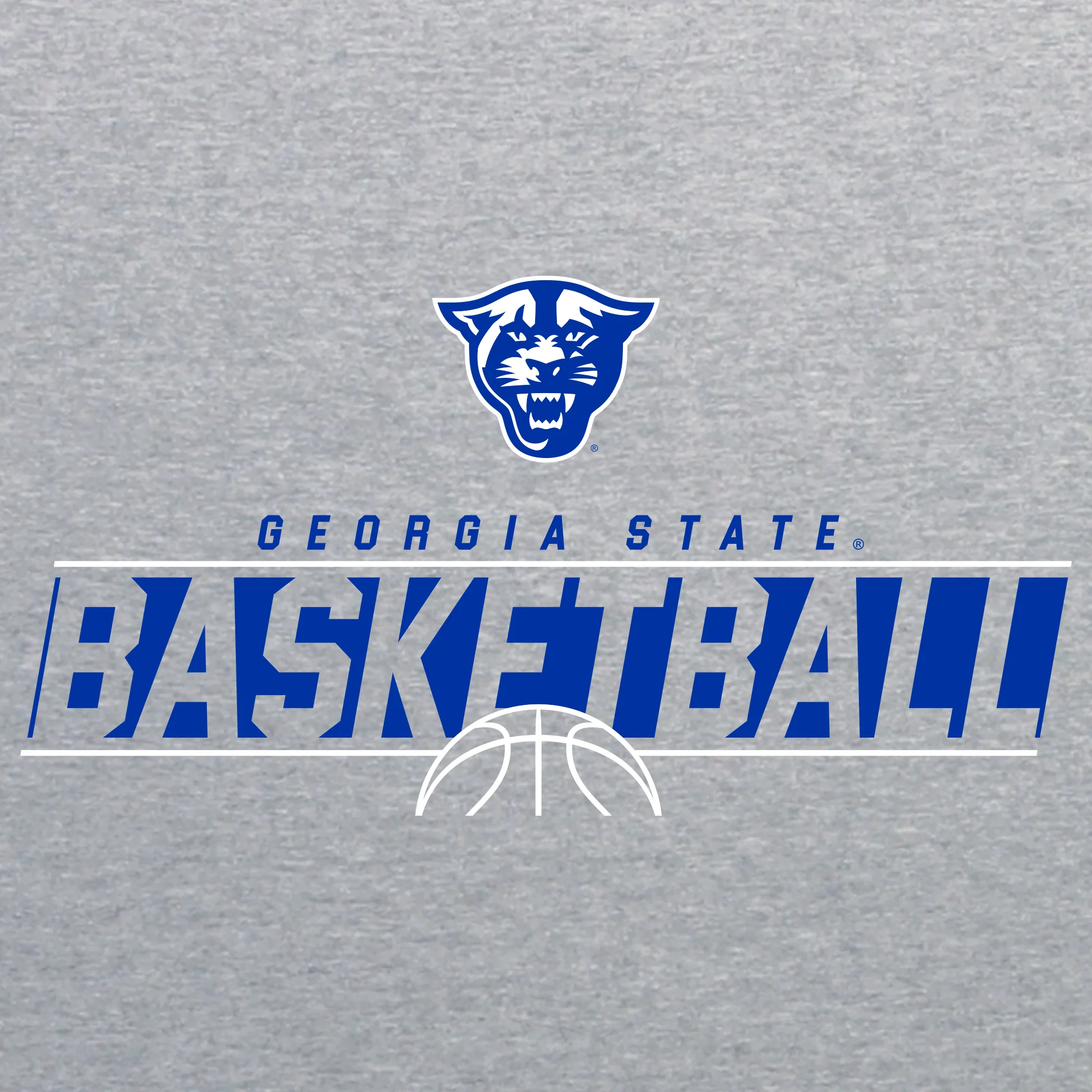 Georgia State University Panthers Basketball Charge T Shirt - Sport Grey - Image 2