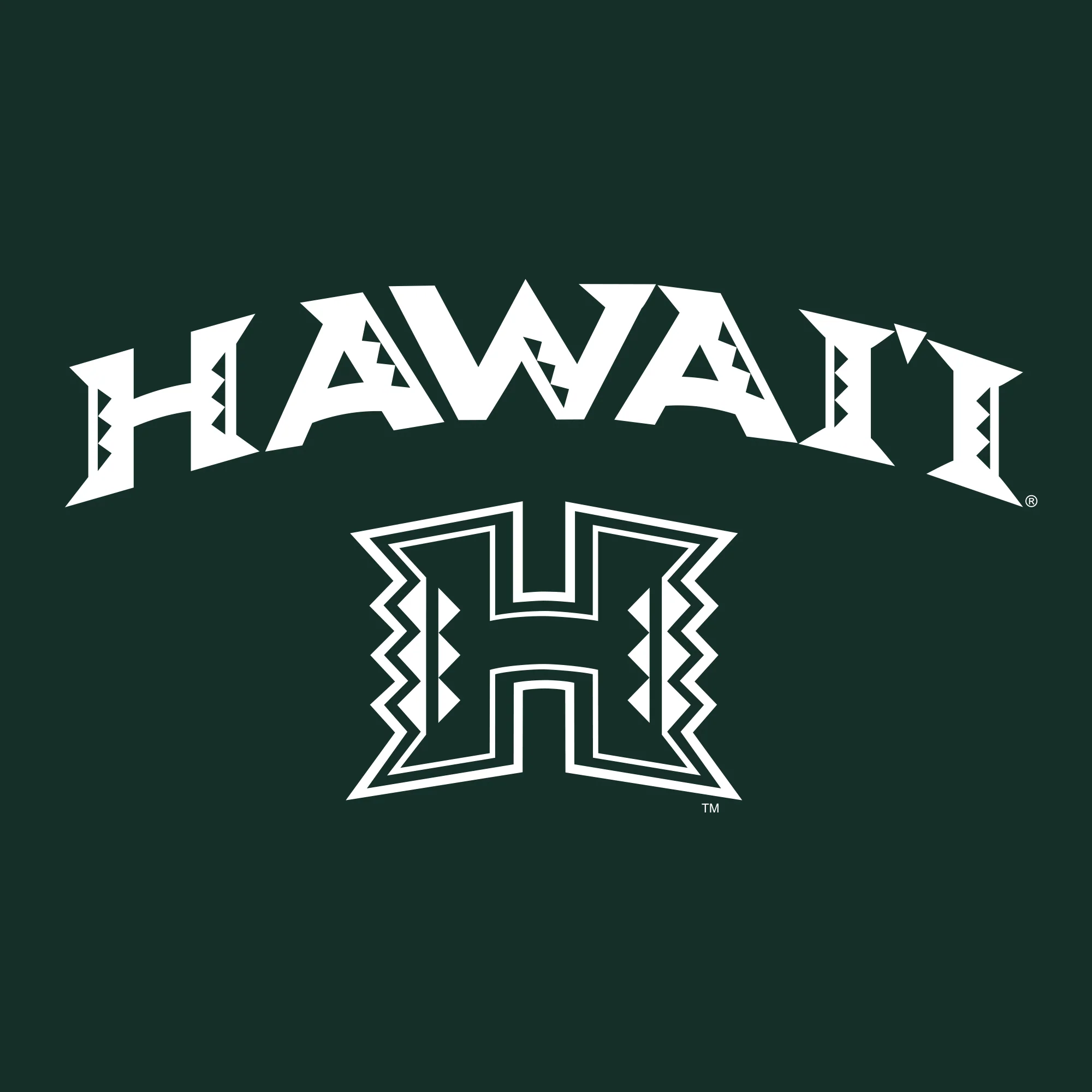 University of Hawaii Rainbow Warriors Arch Logo Cotton T-Shirt - Forest - Image 2