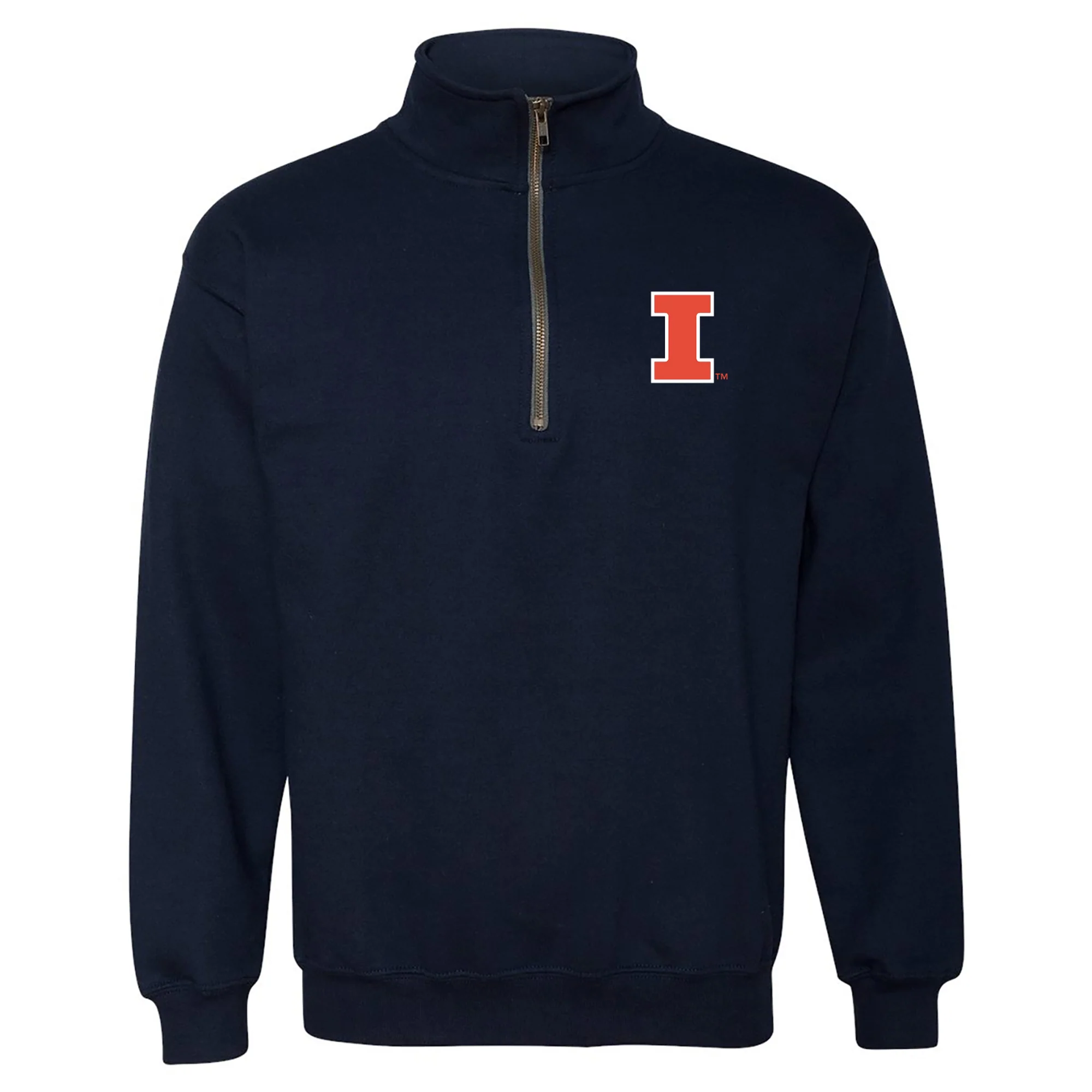 University of Illinois Fighting Illini Primary Logo 1/4 Zip - Navy