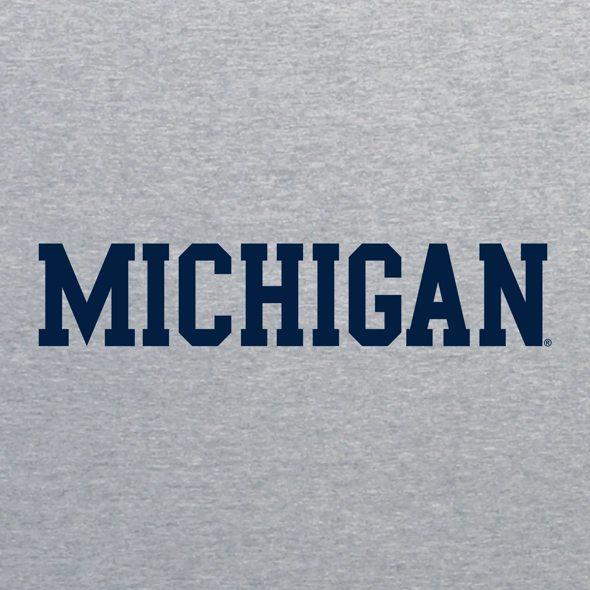 University of Michigan Wolverine's Basic Block Womens Racerback Tank - Heather Grey - Image 2