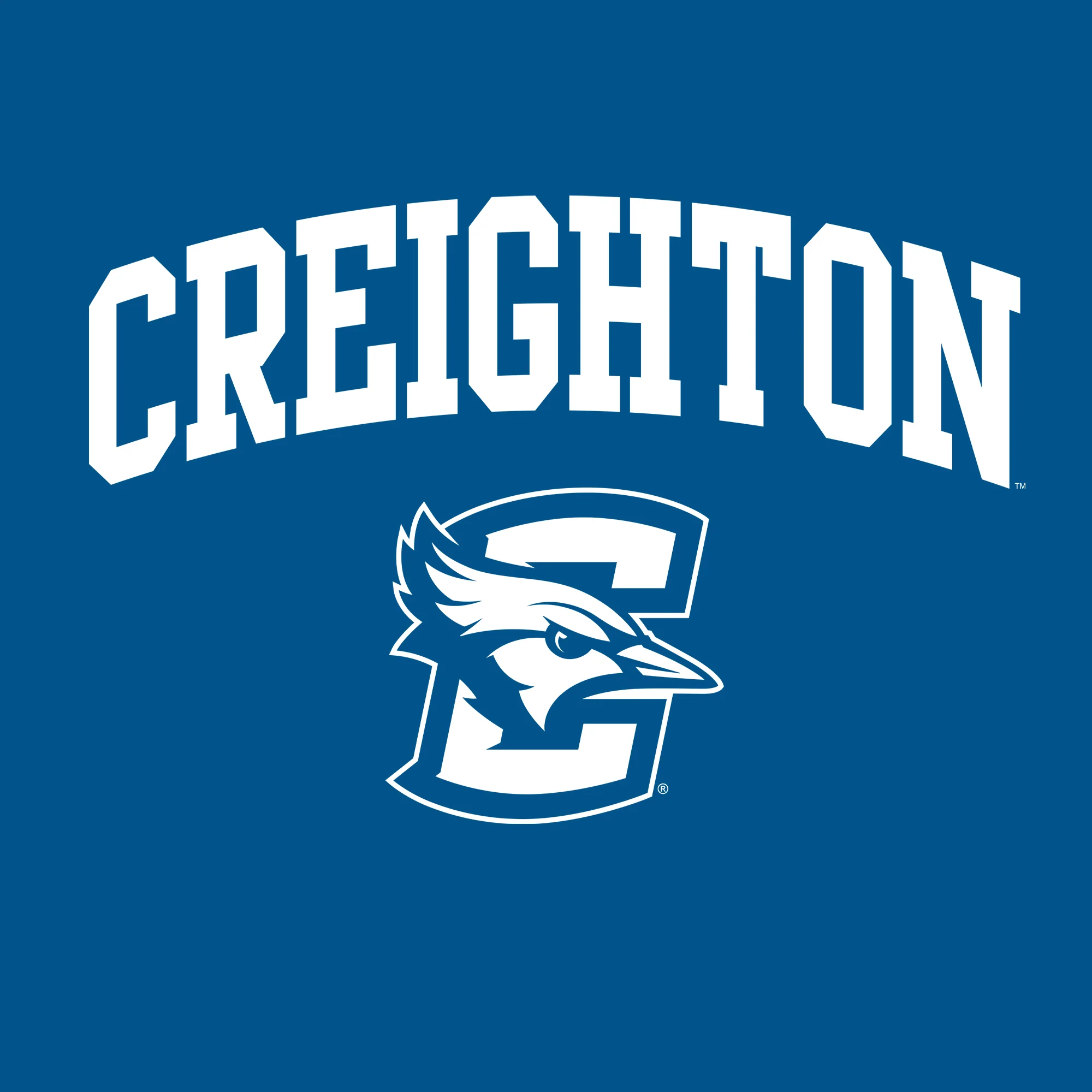 Creighton University Bluejays Arch Logo Womens Short Sleeve T Shirt - Royal - Image 2