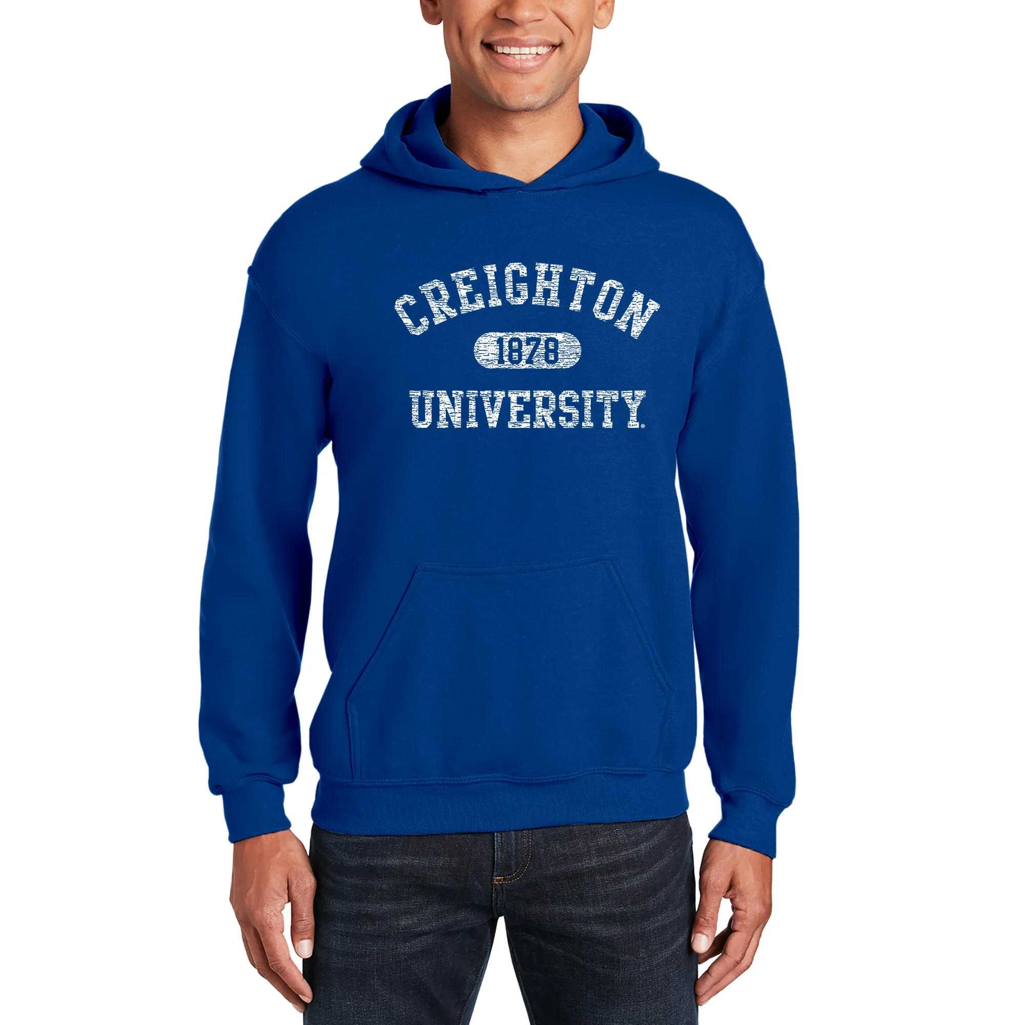 Creighton Athletic Arch Hoodie - Royal - Image 3