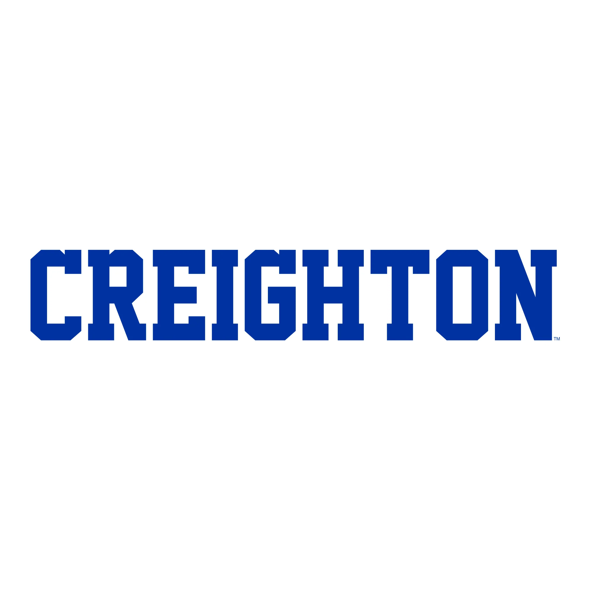 Creighton University Bluejays Basic Block Women's Short Sleeve T Shirt - White - Image 2