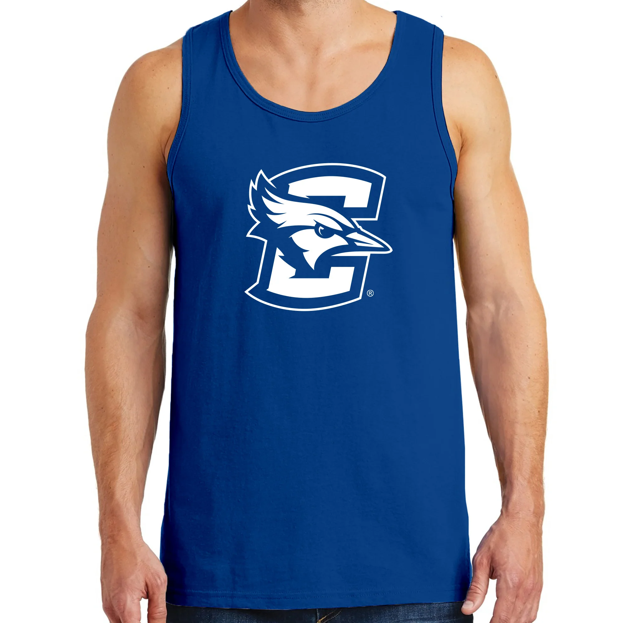 Creighton University Bluejays Primary Logo Tank Top - Royal - Image 3