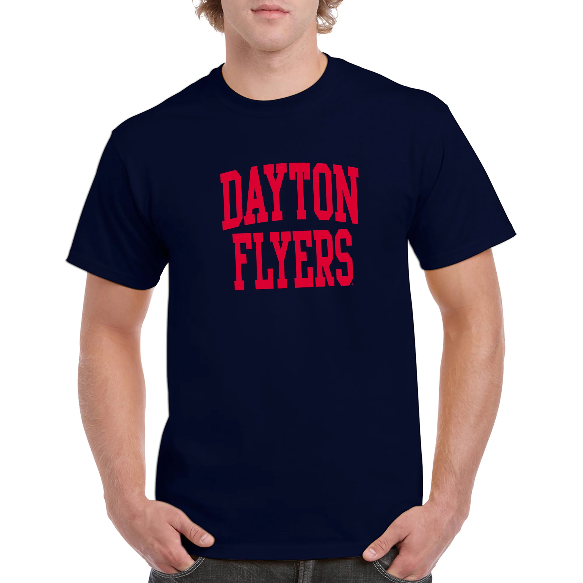 Dayton Front Back Print T-Shirt - Navy - Image 3