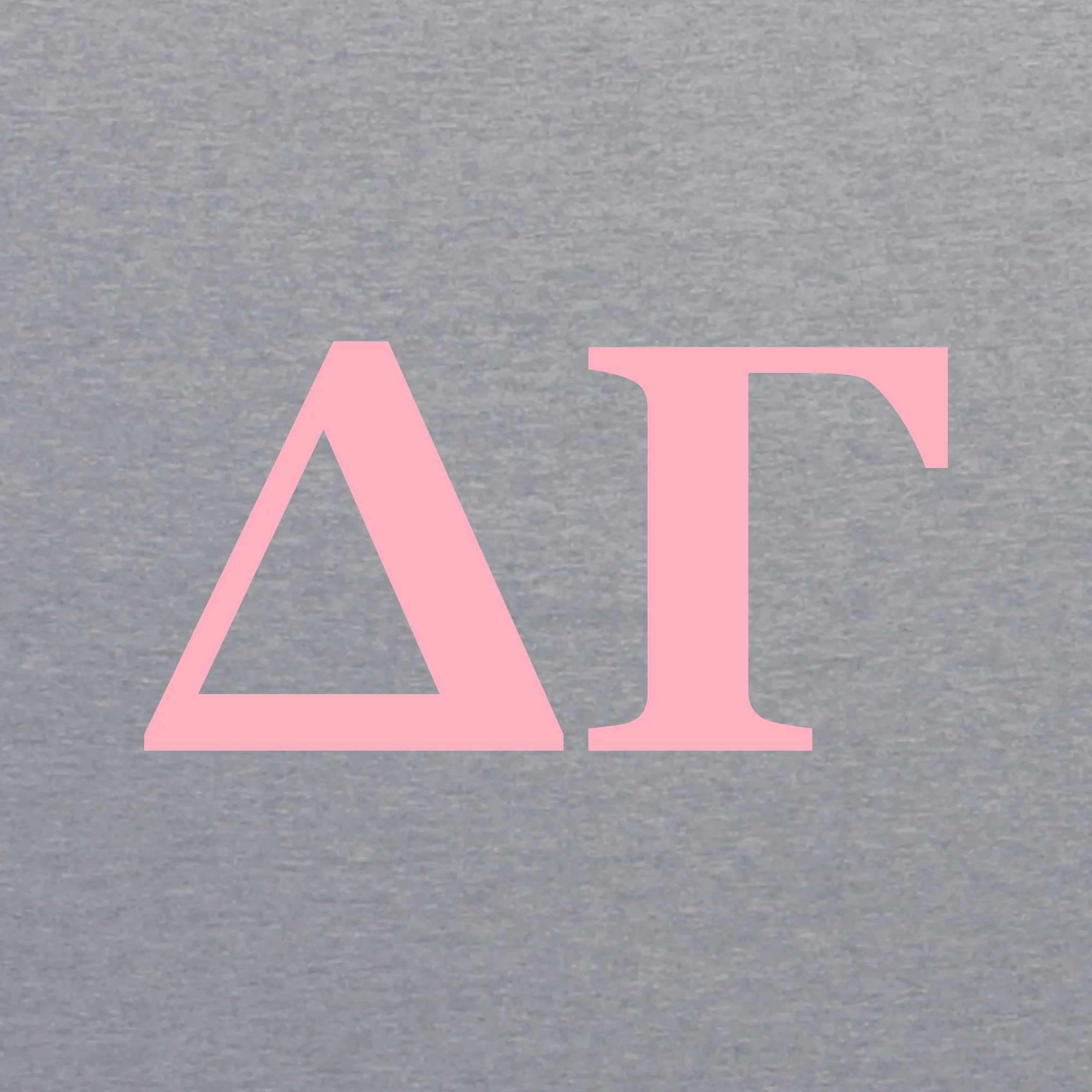 Delta Gamma Greek Letter Block Racerback Tank - Heather Grey - Image 2