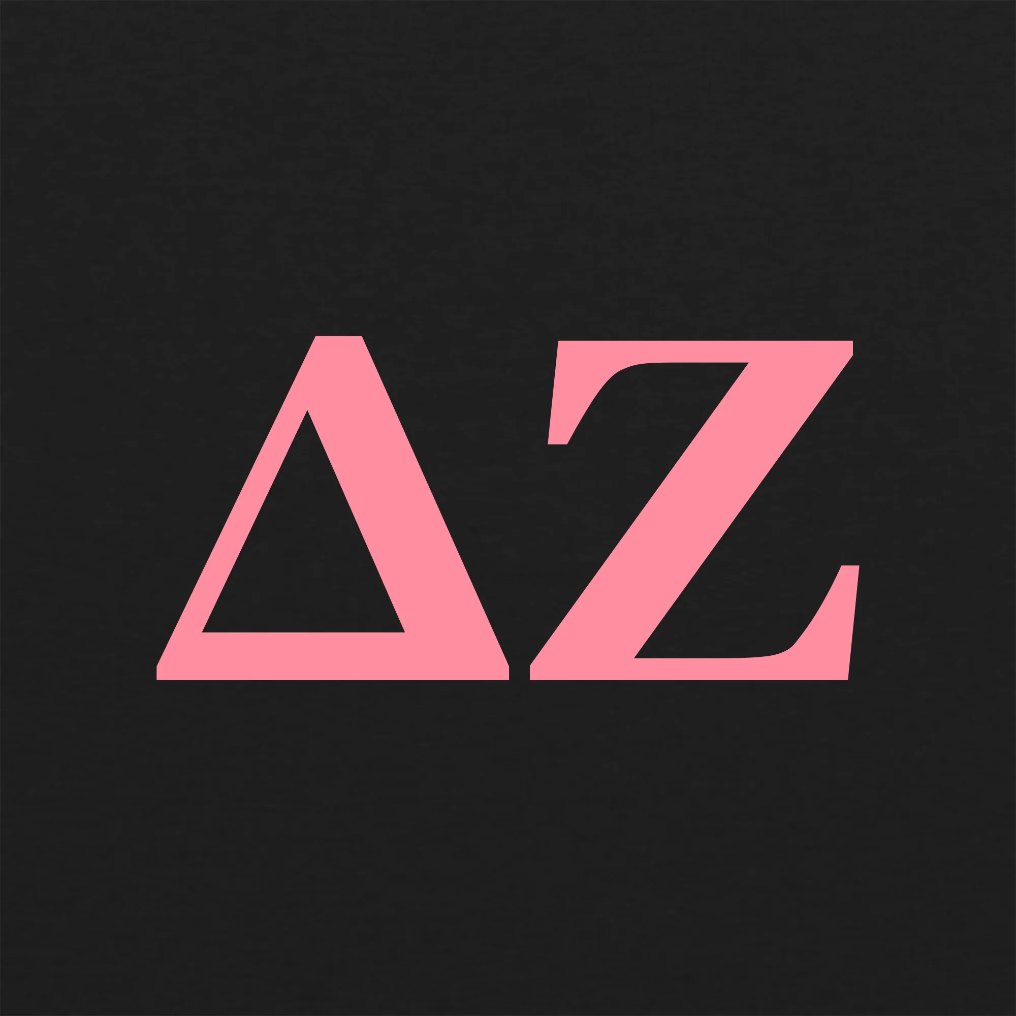 Delta Zeta Greek Letter Block Womens NLA Triblend T-Shirt - Vintage Black - Image 2
