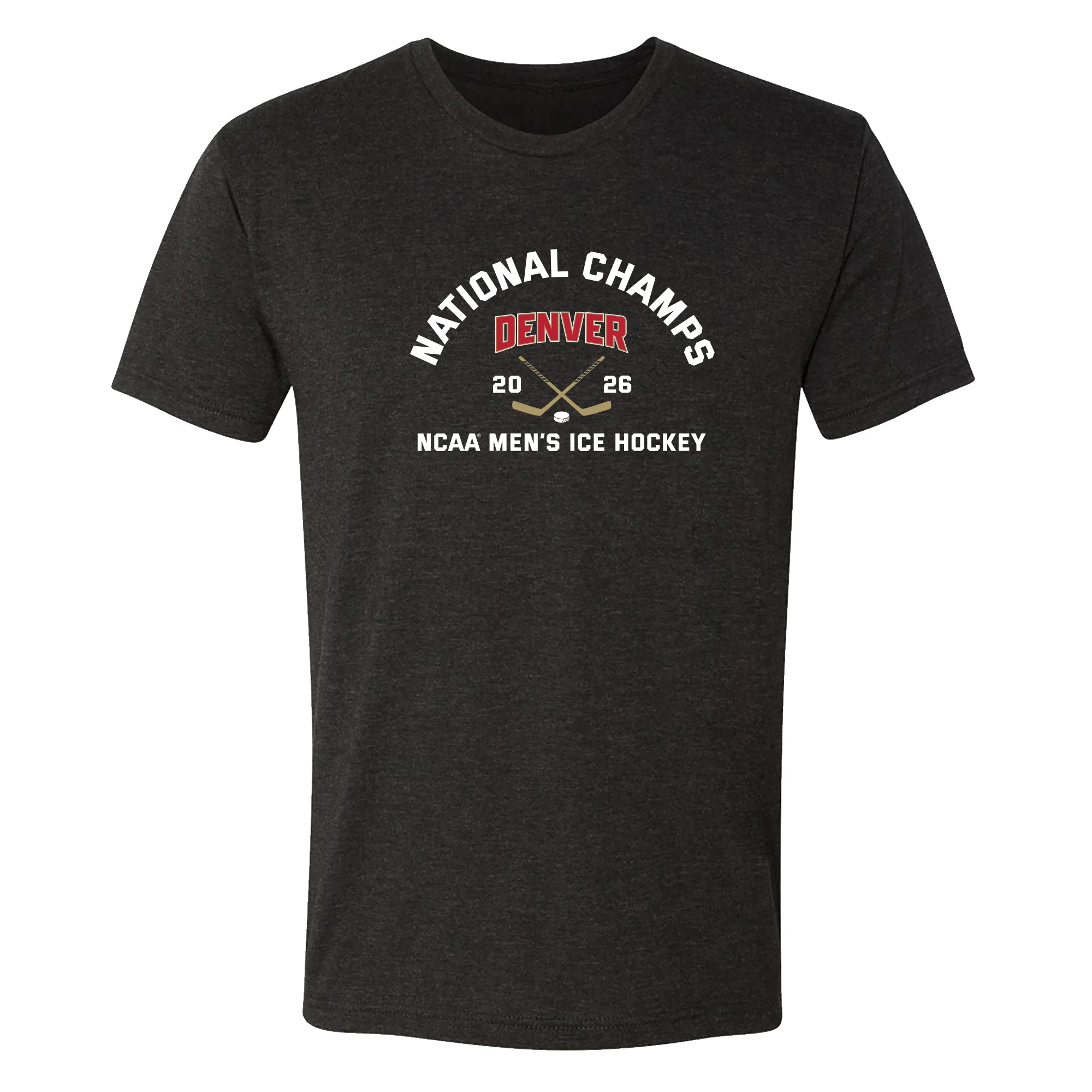 Denver 2026 Hockey National Champions Blocked Shot NLA Triblend T-Shirt - Image 2