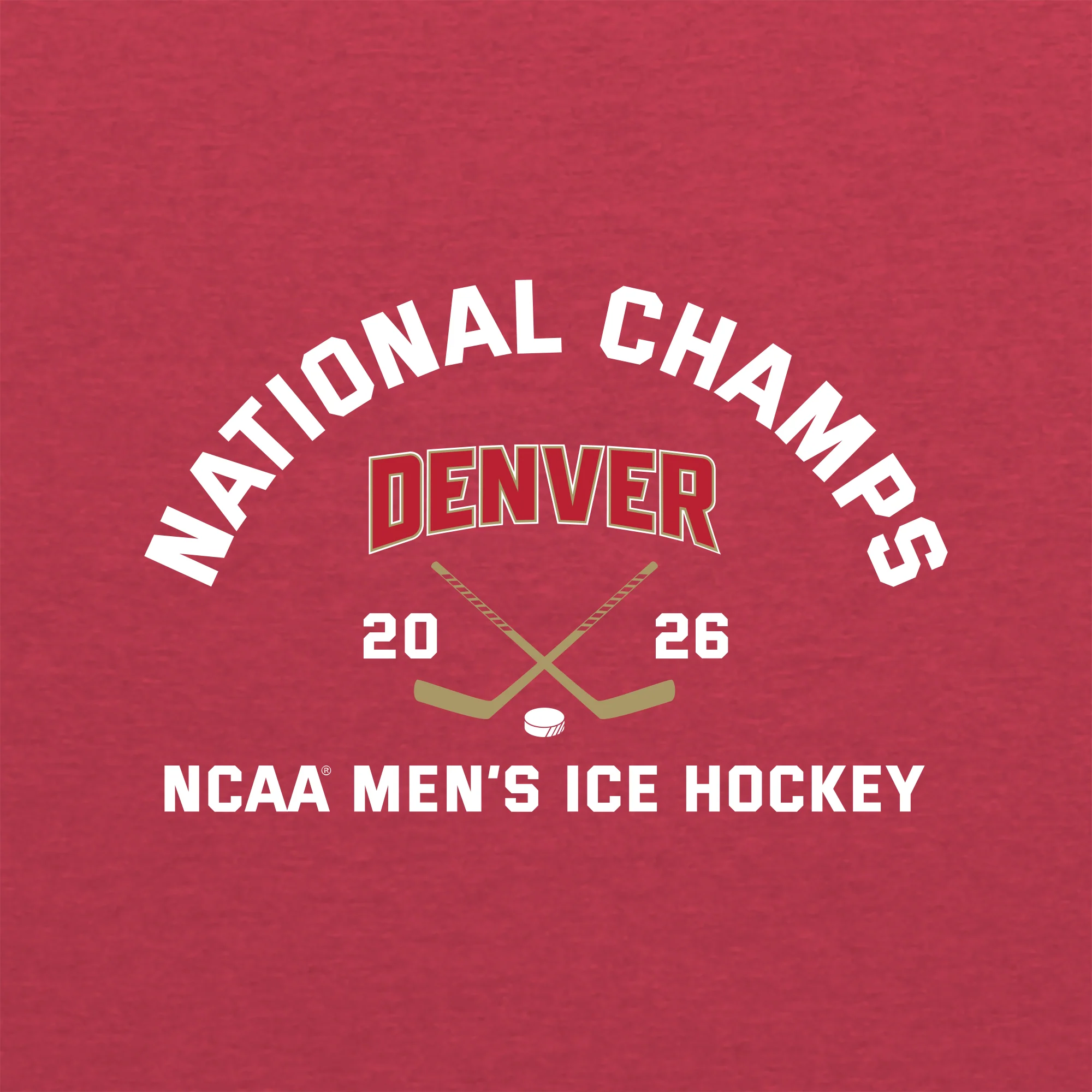 Denver 2026 Hockey National Champions Blocked Shot NLA Triblend T-Shirt - Image 3