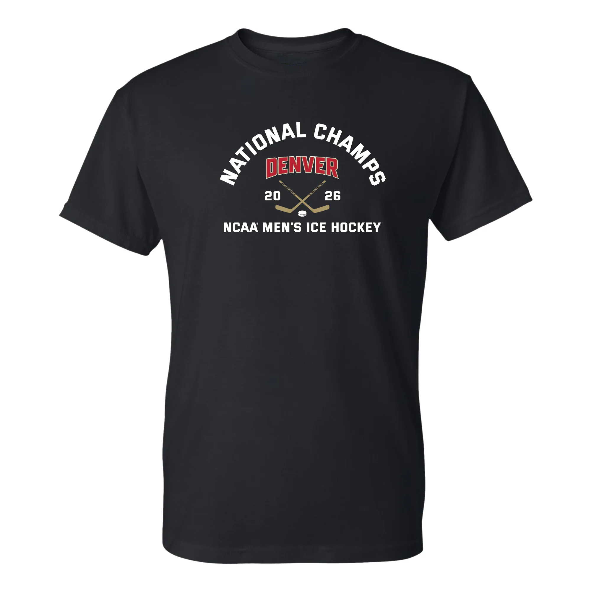 Denver 2026 Hockey National Champions Blocked Shot T-Shirt