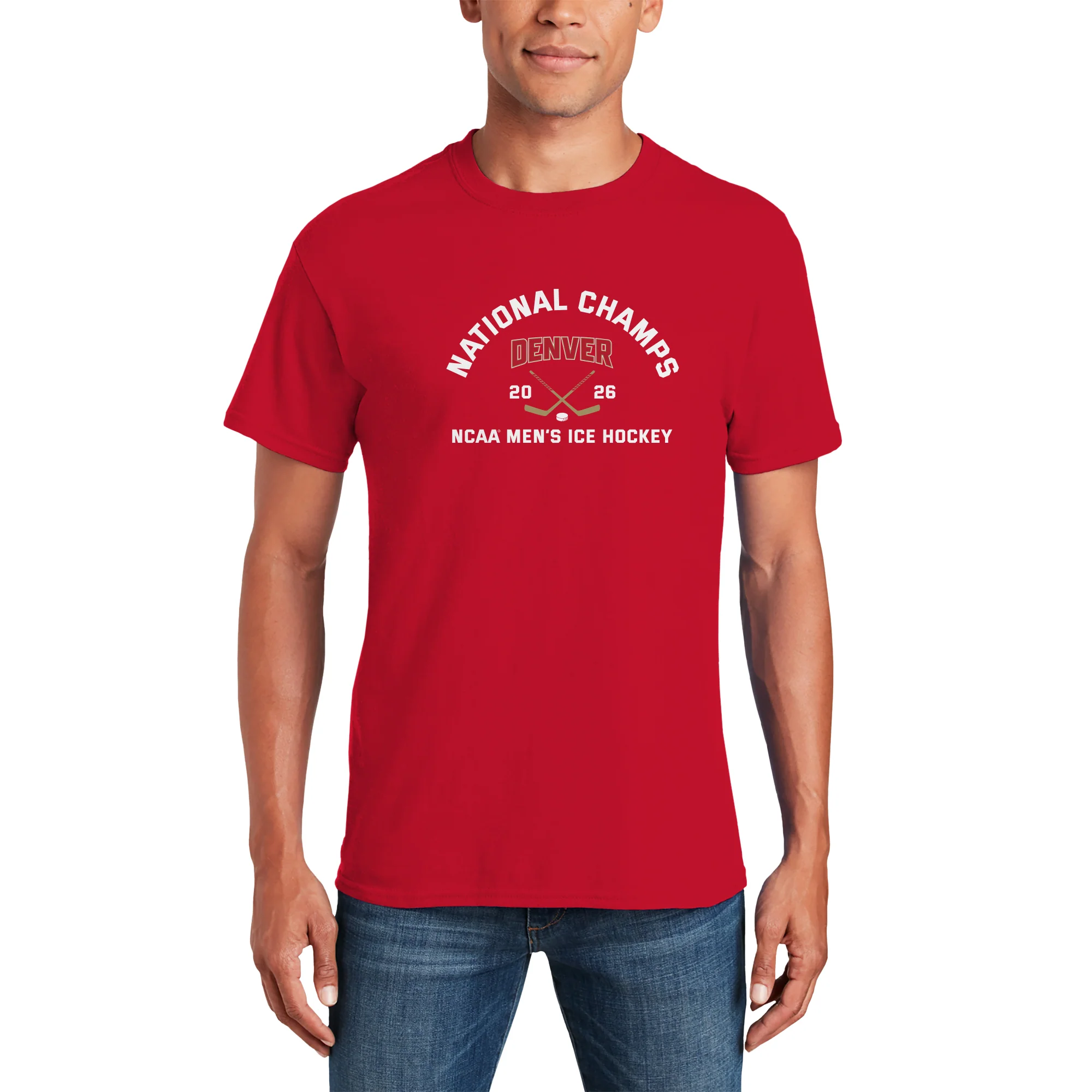 Denver 2026 Hockey National Champions Blocked Shot T-Shirt - Image 7