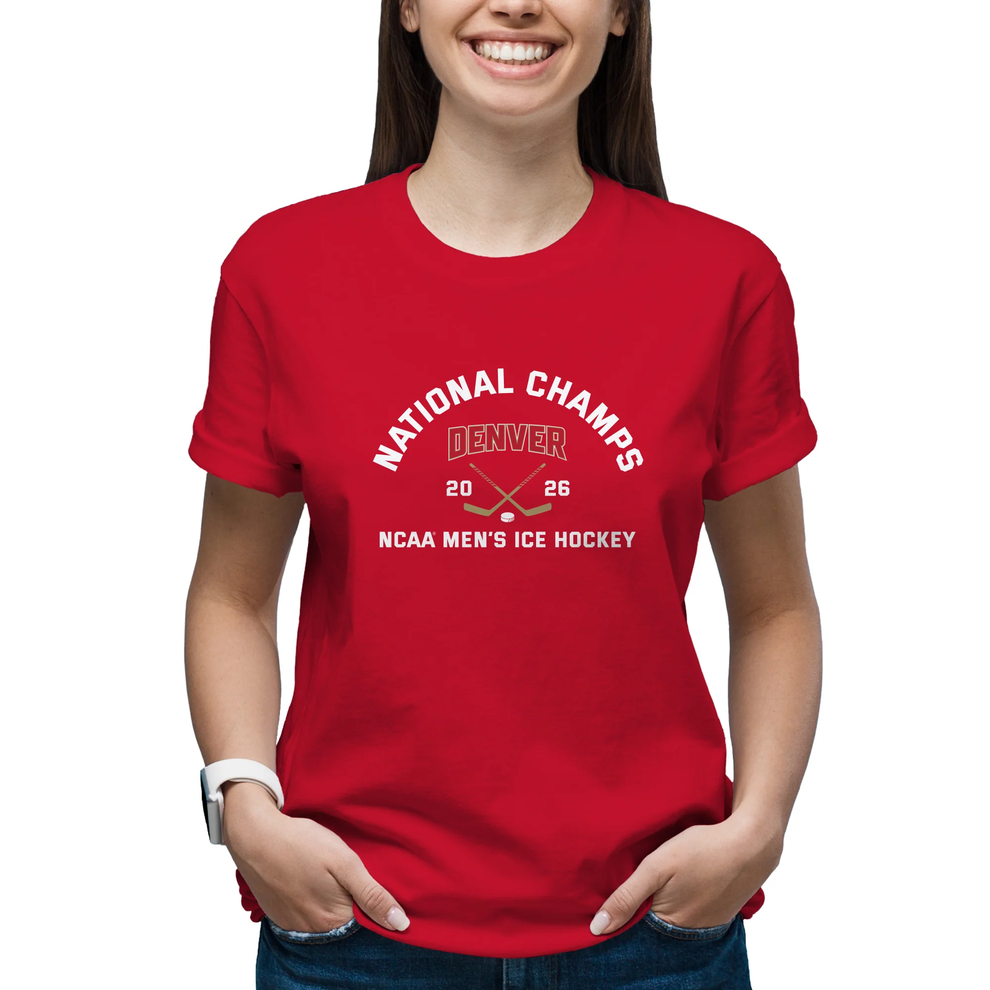 Denver 2026 Hockey National Champions Blocked Shot T-Shirt - Image 8