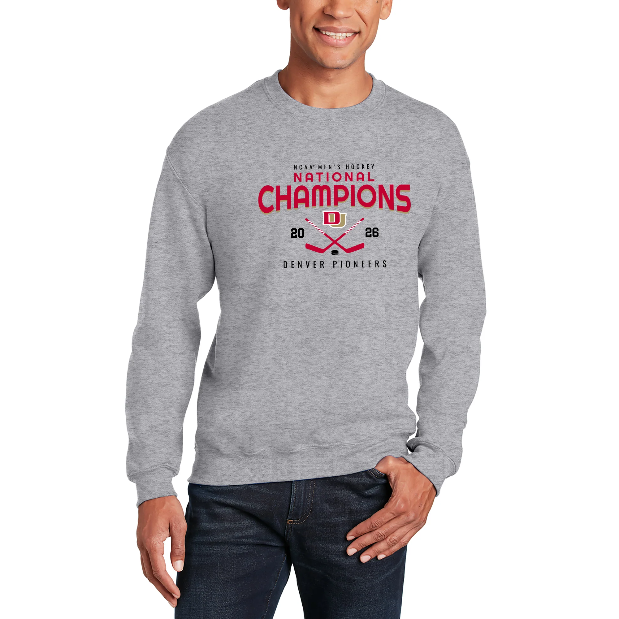 Denver 2026 Hockey National Champions Rounded Crewneck - Image 4