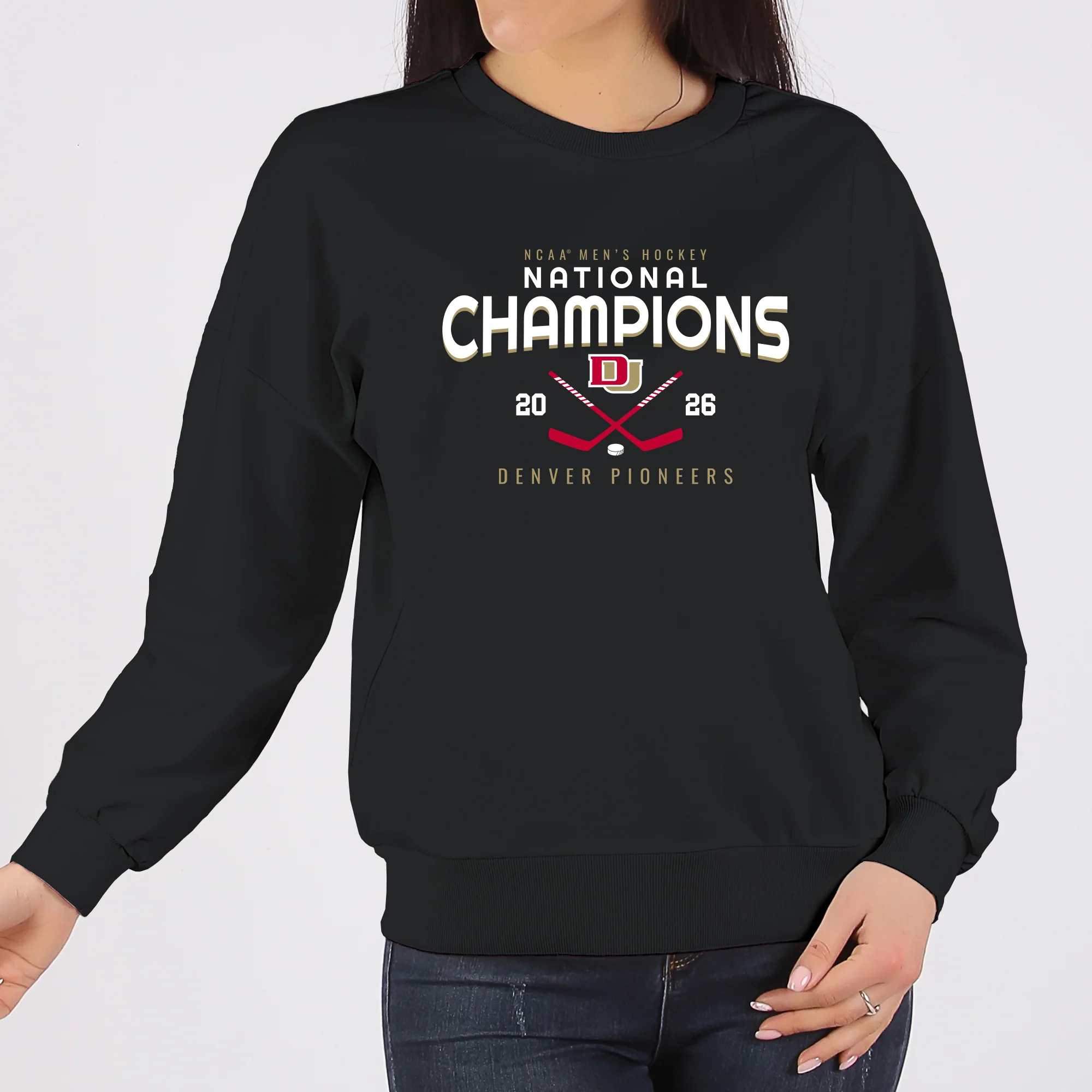 Denver 2026 Hockey National Champions Rounded Crewneck - Image 8