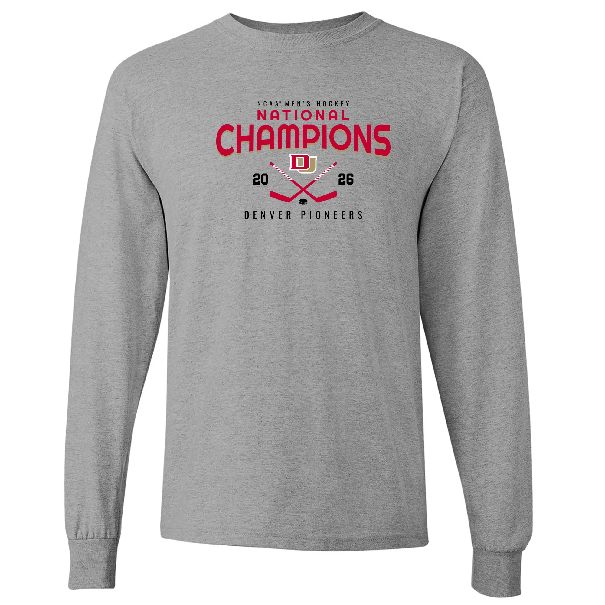 Denver 2026 Hockey National Champions Rounded Long Sleeve