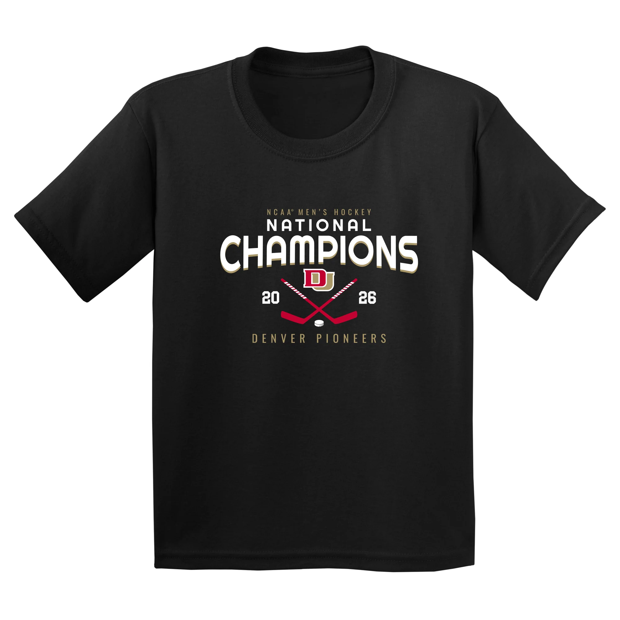 Denver 2026 Hockey National Champions Rounded Youth T-Shirt - Image 2