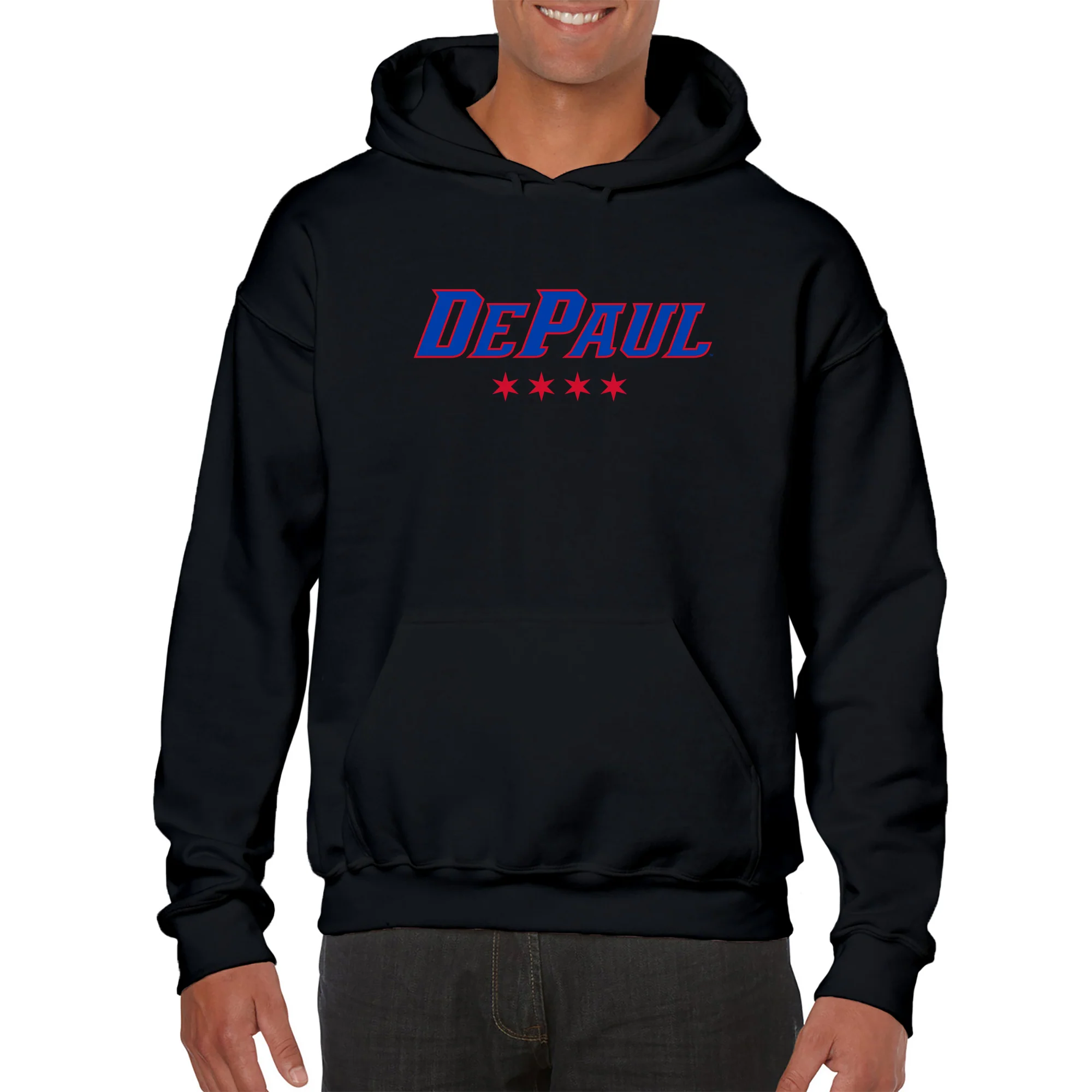 DePaul Athletic Wordmark Hoodie - Image 4