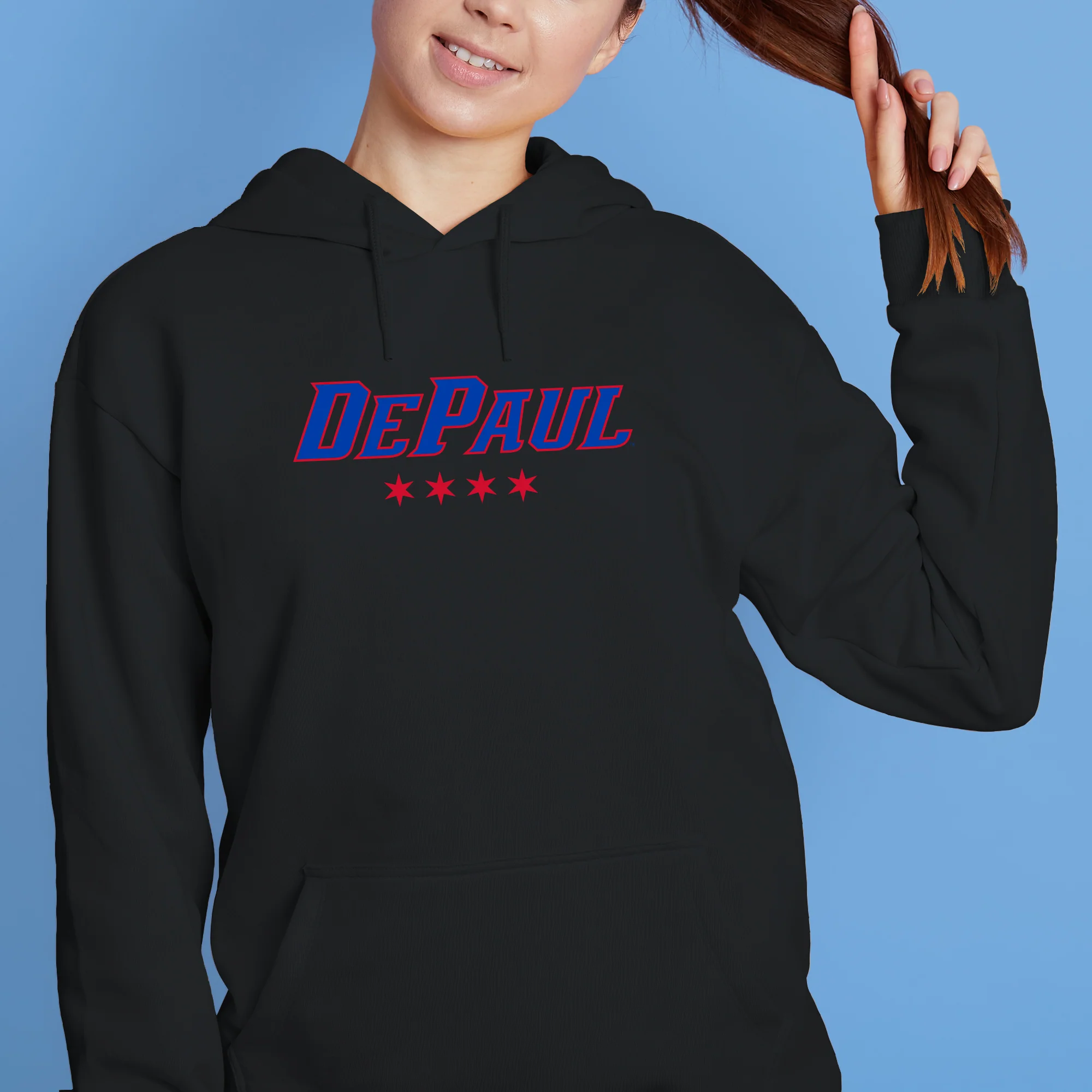 DePaul Athletic Wordmark Hoodie - Image 5