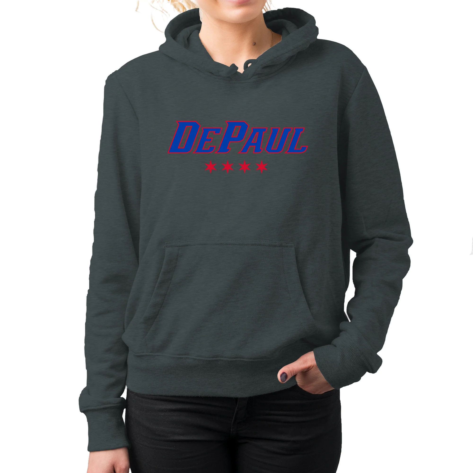 DePaul Athletic Wordmark Hoodie - Image 8