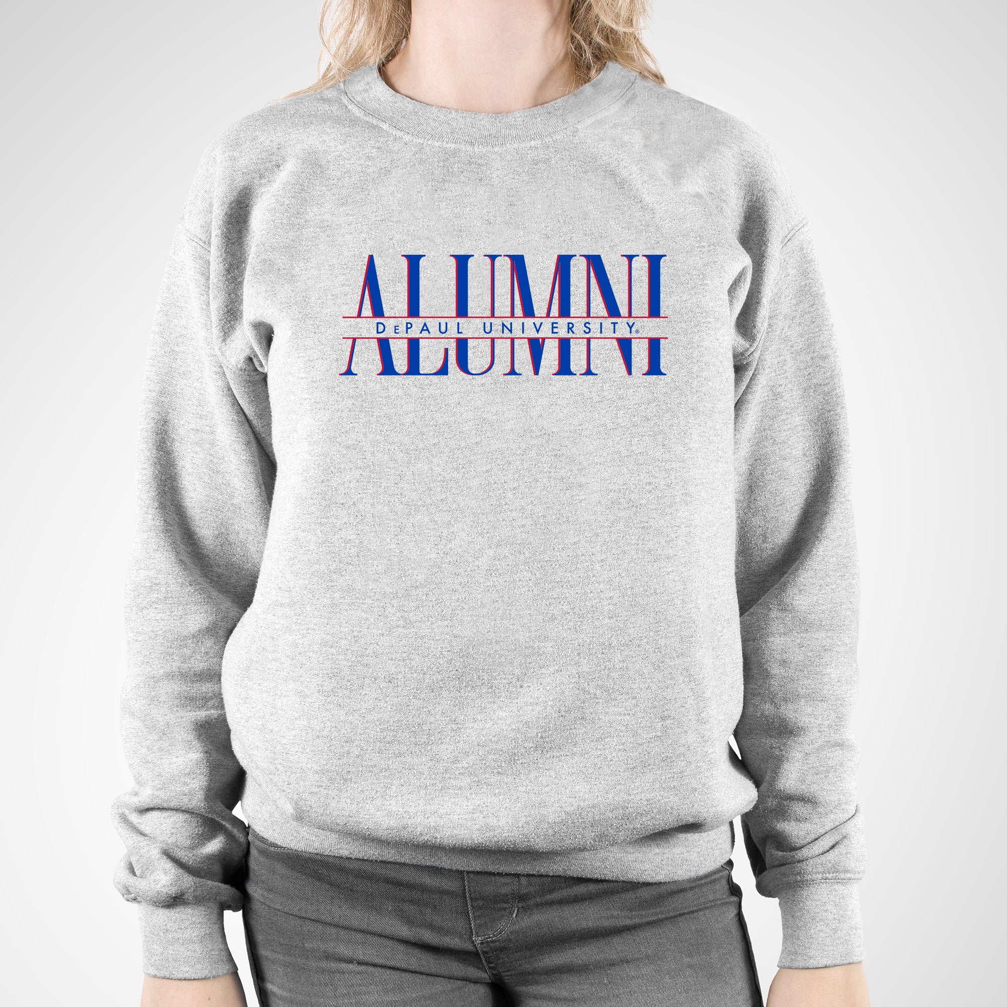 DePaul Classic Alumni Crewneck - Sport Grey - Image 4
