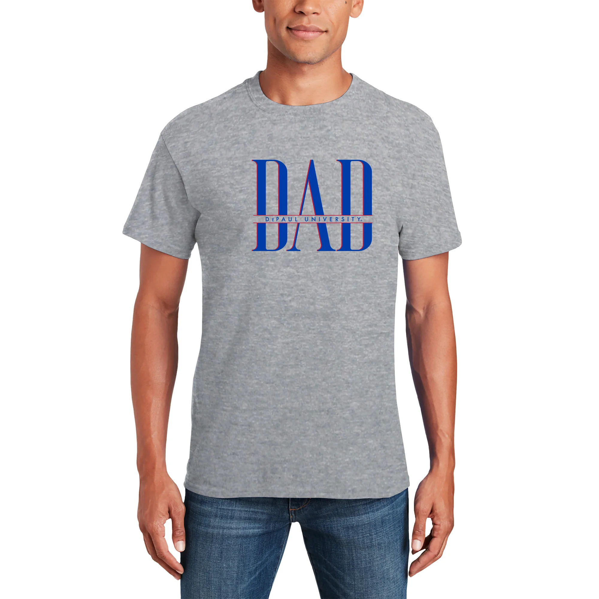 DePaul Classic Dad T-Shirt - Sport Grey - Image 3