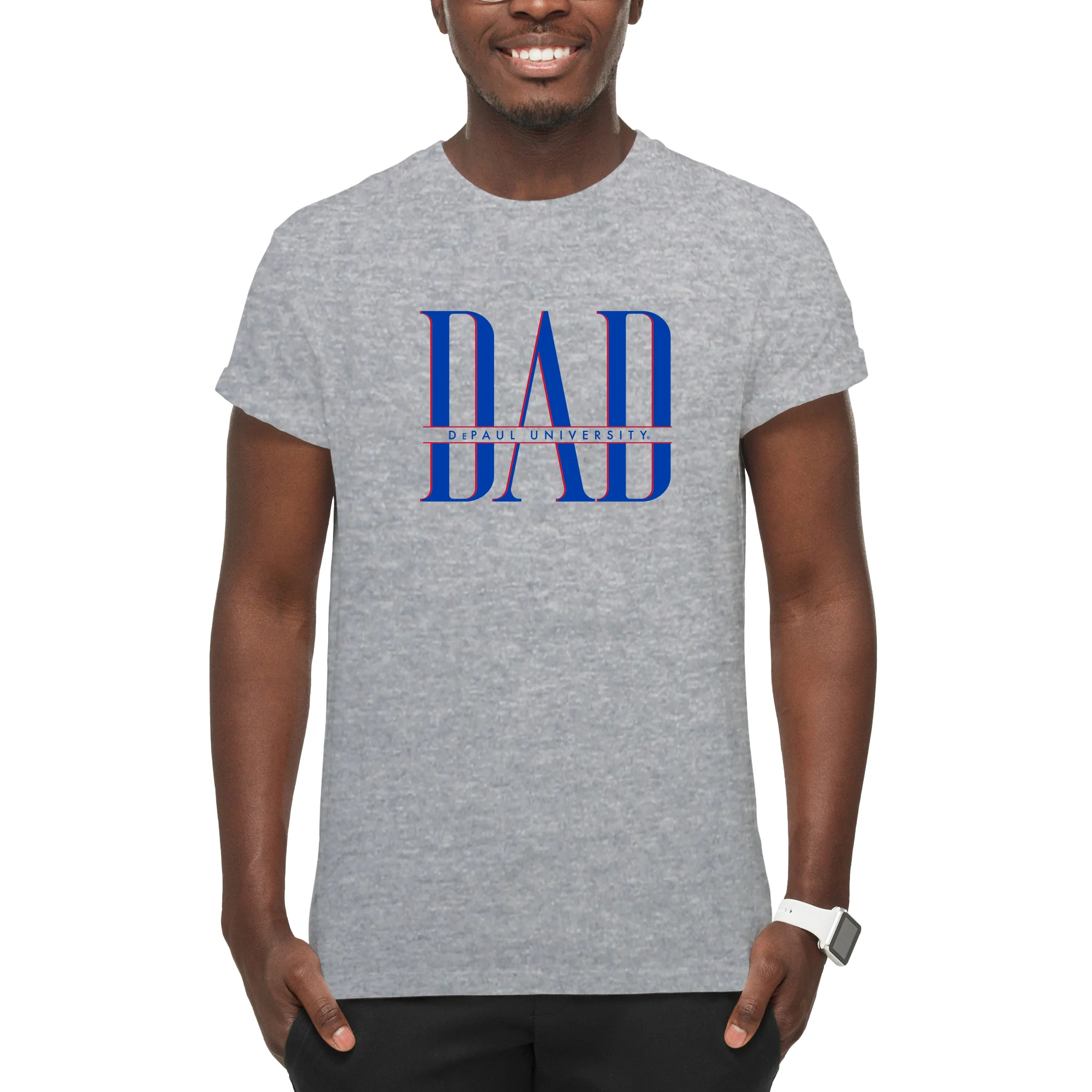 DePaul Classic Dad T-Shirt - Sport Grey - Image 4