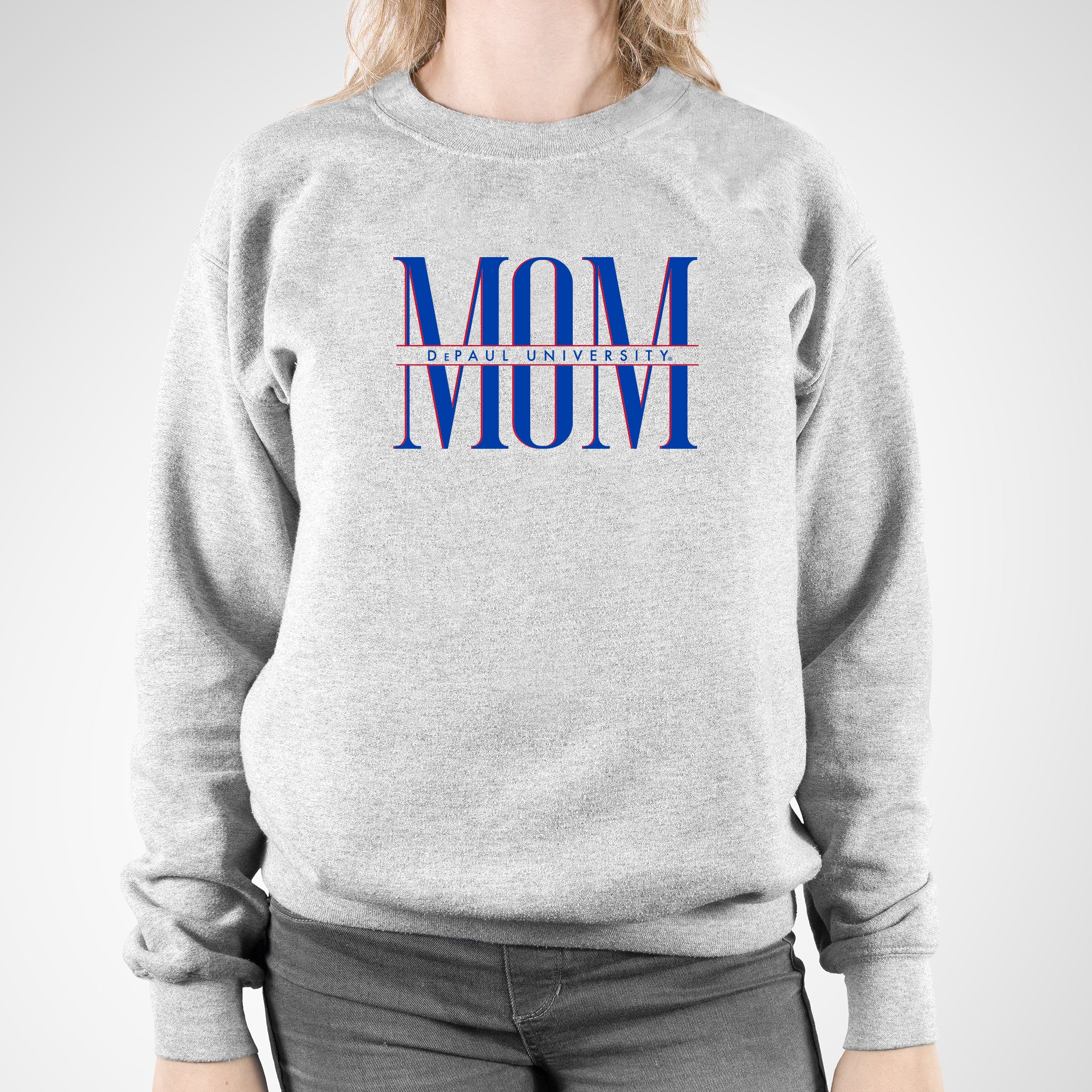 DePaul Classic Mom Crewneck - Sport Grey - Image 3