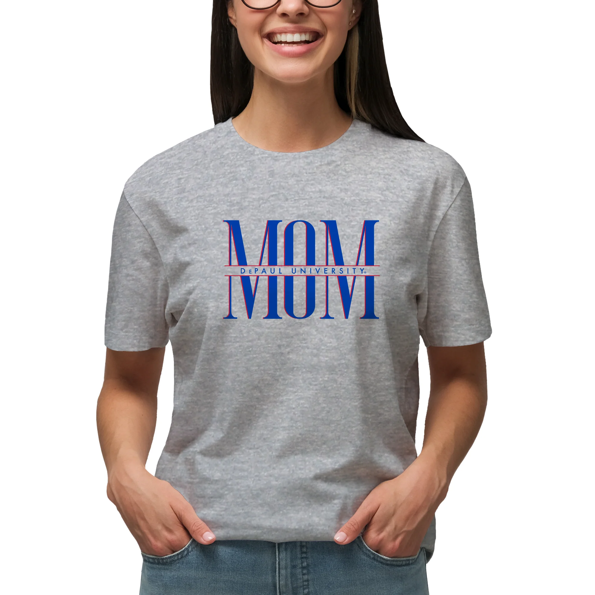 DePaul Classic Mom T-Shirt - Sport Grey - Image 3