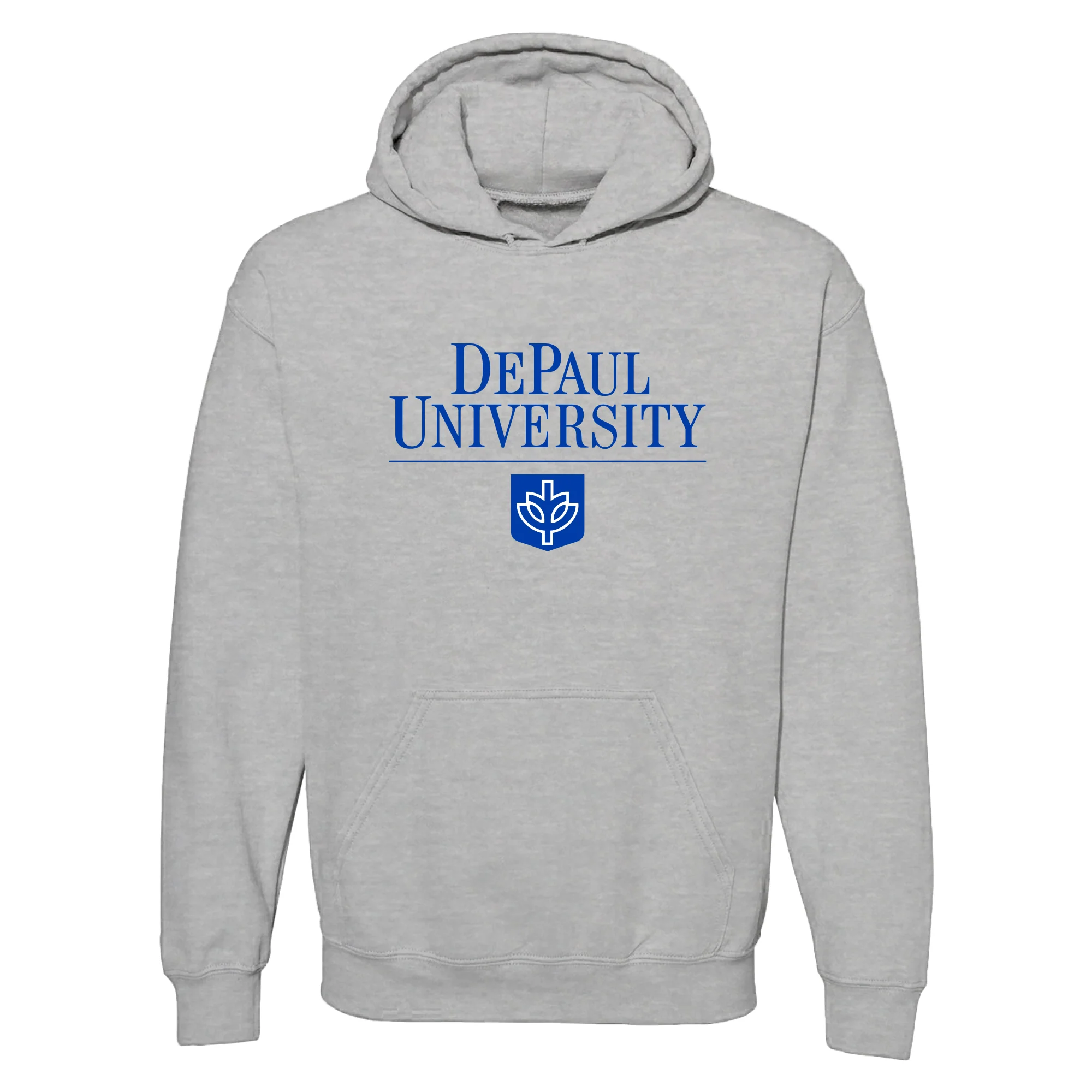 DePaul Institutional Logo Hoodie - Sport Grey