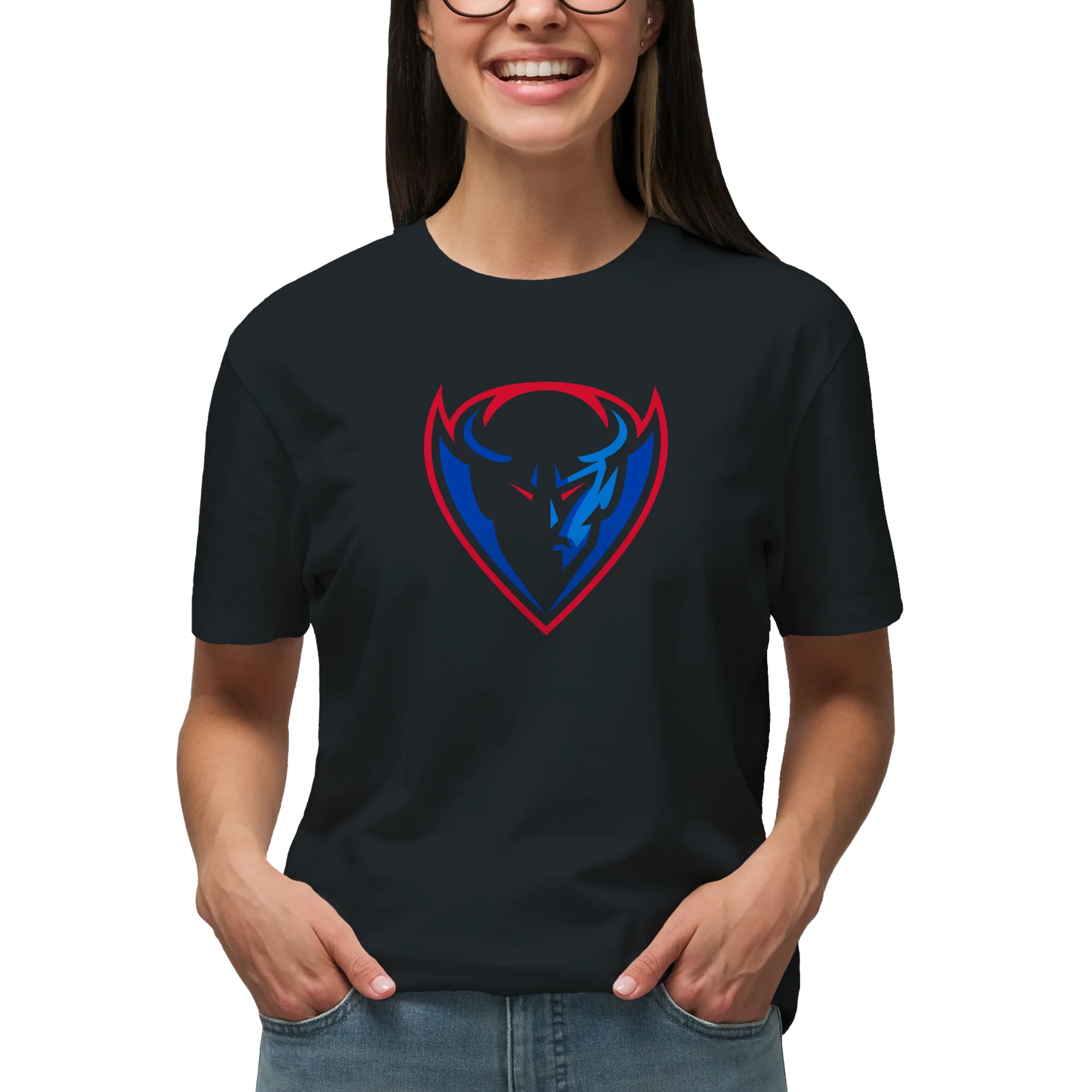 DePaul Primary Logo T-Shirt - Black - Image 4