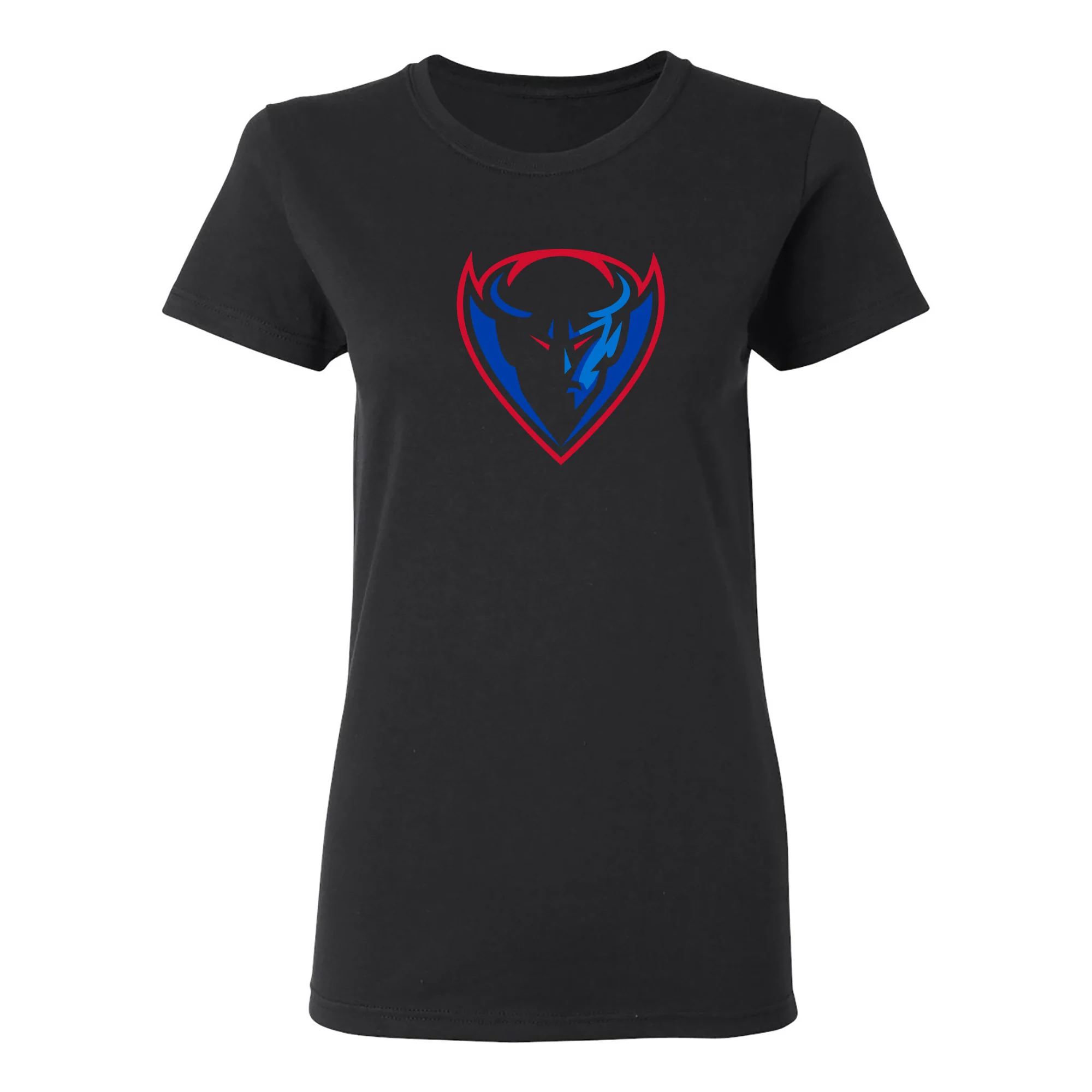 DePaul Primary Logo Womens T-Shirt - Black