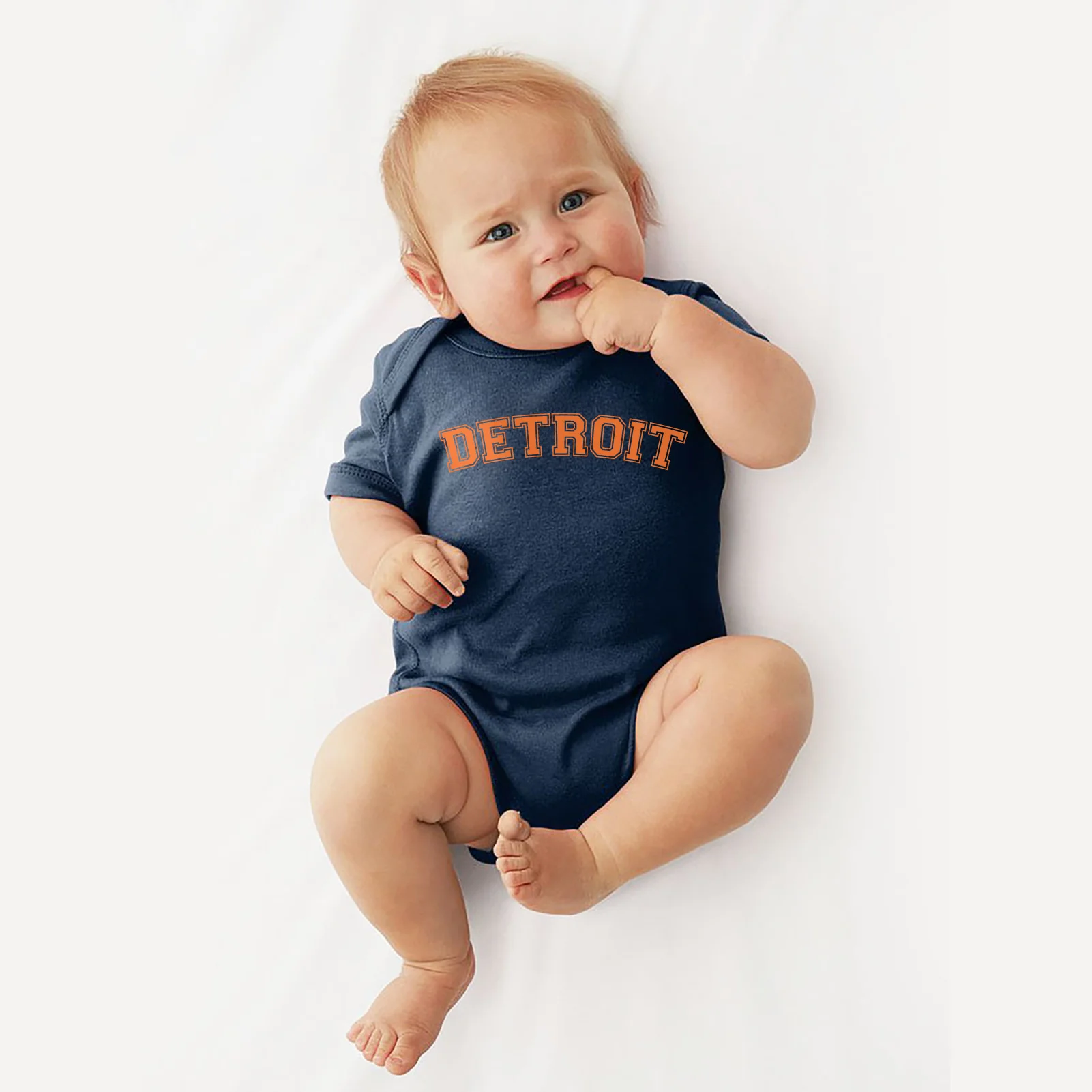 Detroit Orange Creeper - Navy - Image 3