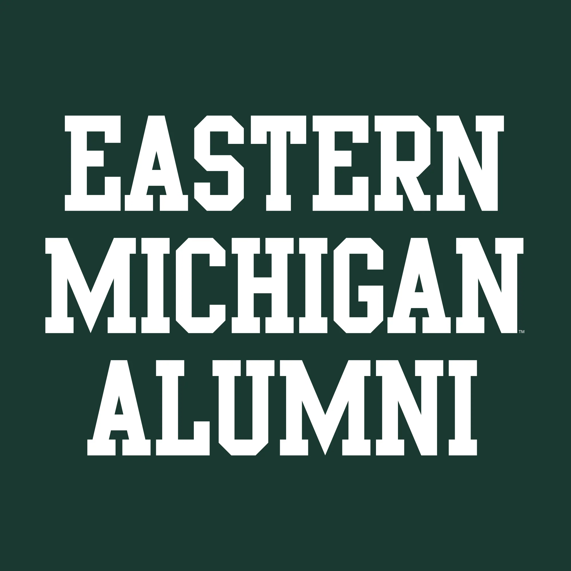 Eastern Michigan University Eagles Alumni Block Short Sleeve T Shirt - Forest - Image 2
