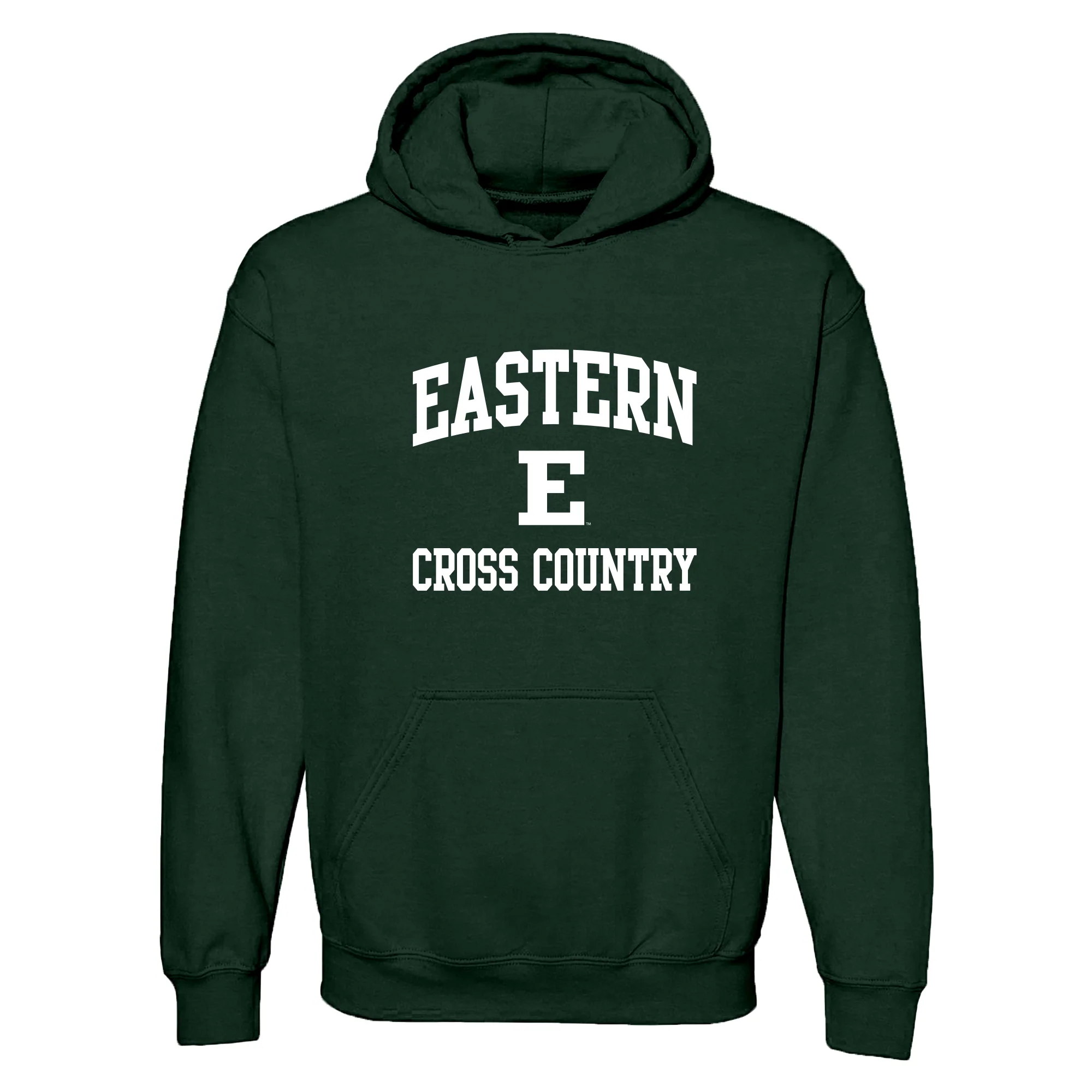 Eastern Michigan Arch Logo Cross Country Hoodie - Forest