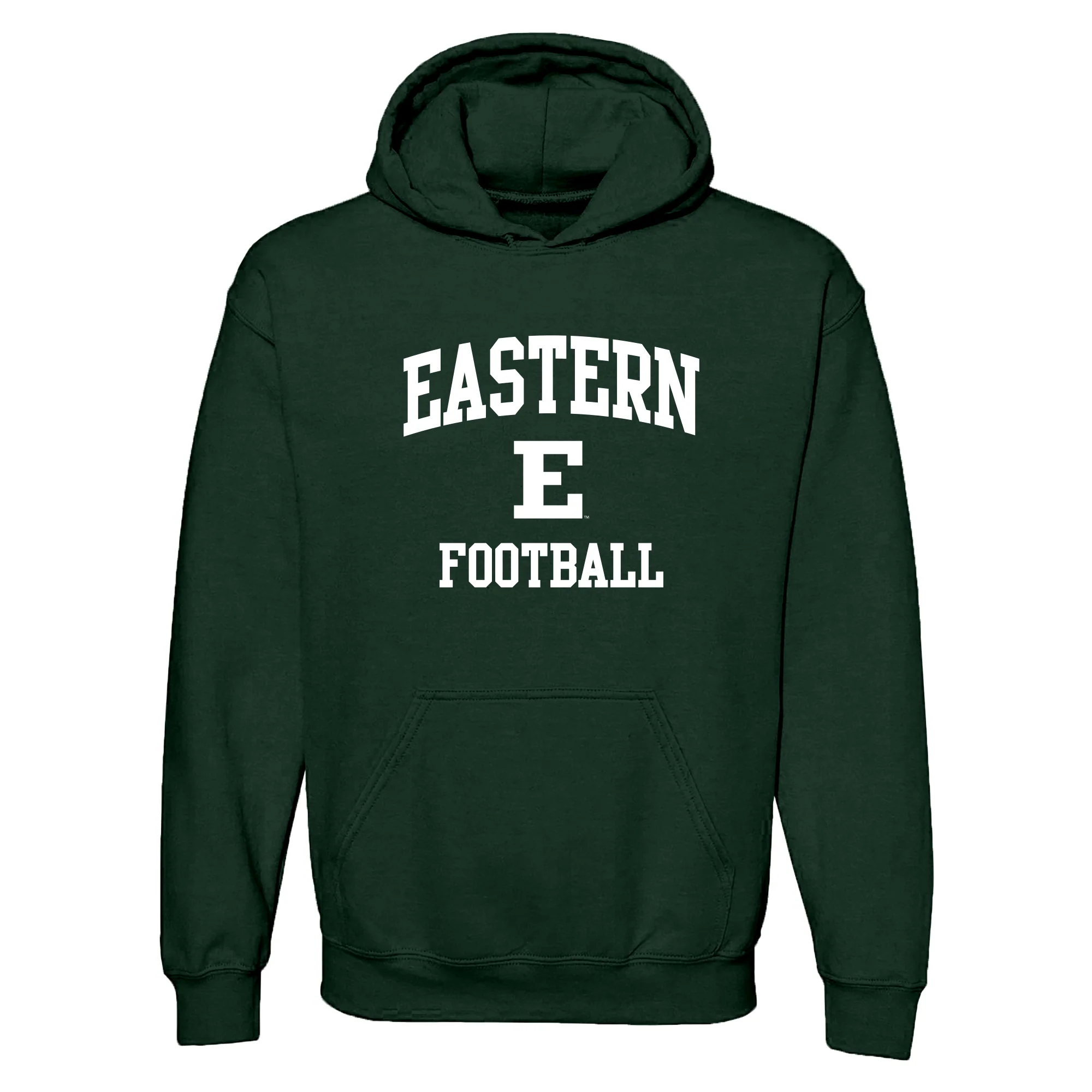 Eastern Michigan Arch Logo Football Hoodie - Forest