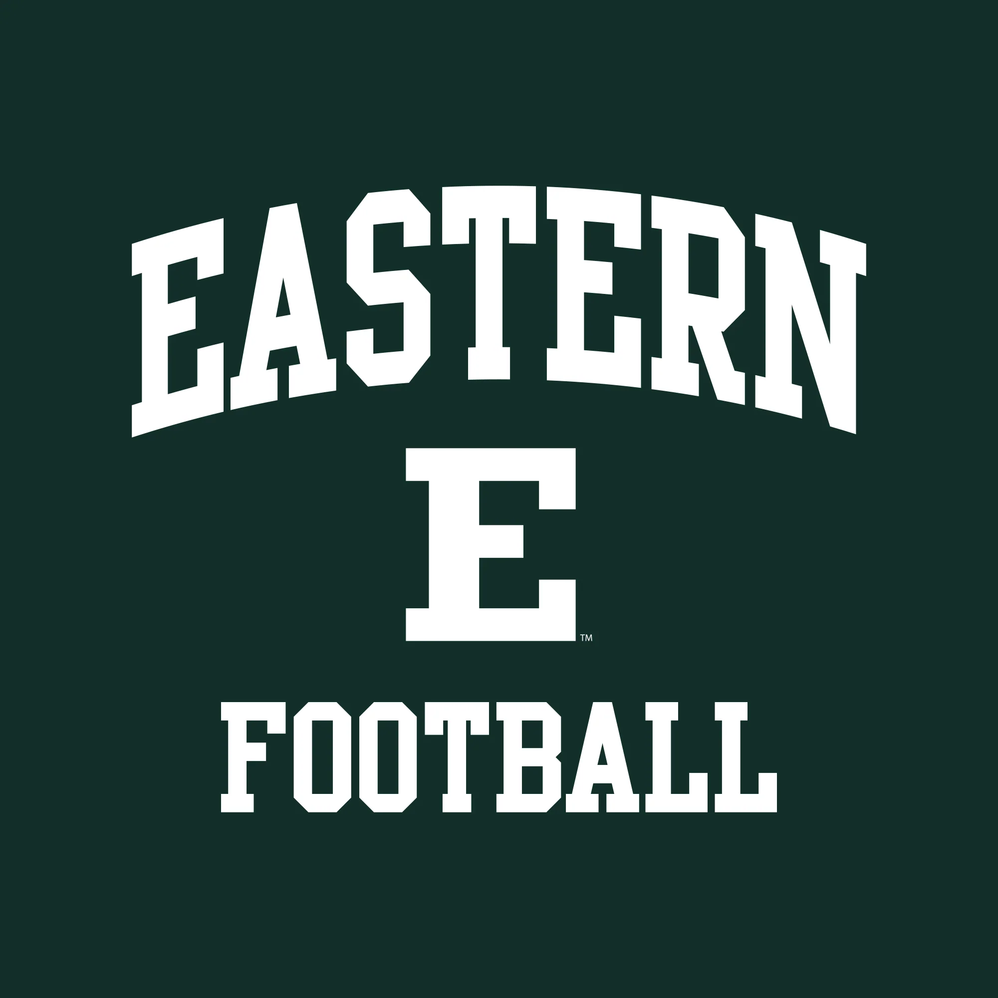 Eastern Michigan Arch Logo Football Hoodie - Forest - Image 2