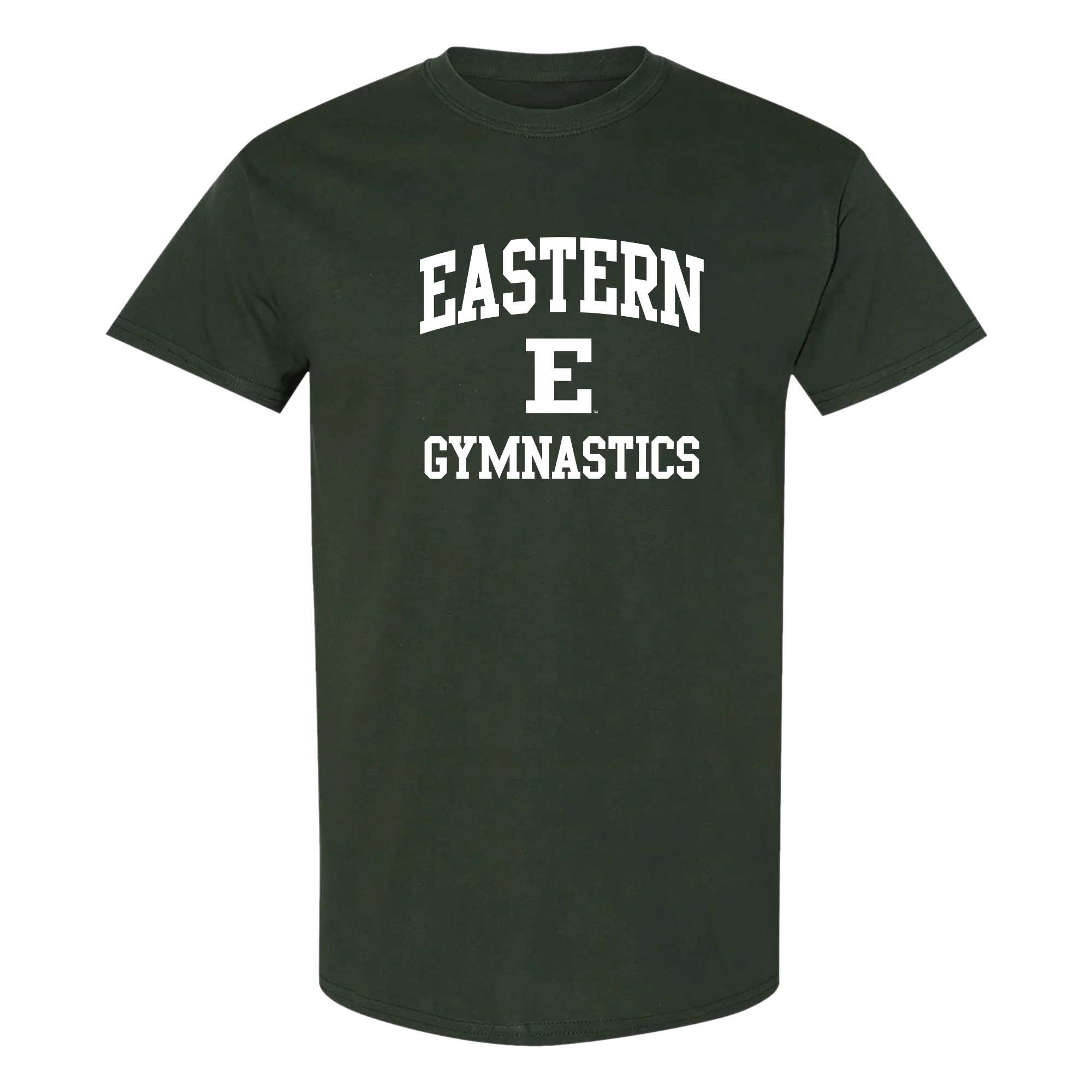 Eastern Michigan Arch Logo Gymnastics T-Shirt - Forest