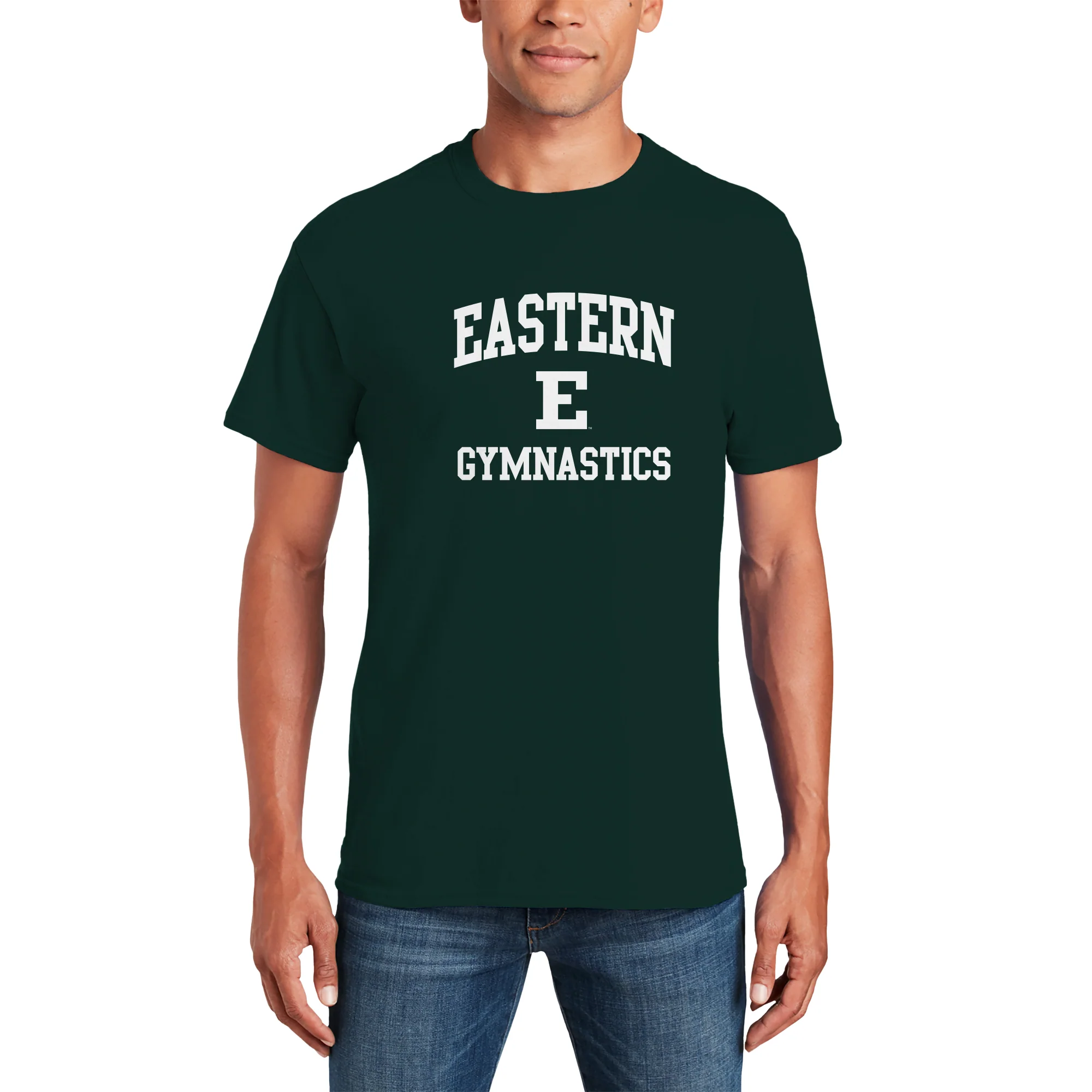 Eastern Michigan Arch Logo Gymnastics T-Shirt - Forest - Image 3