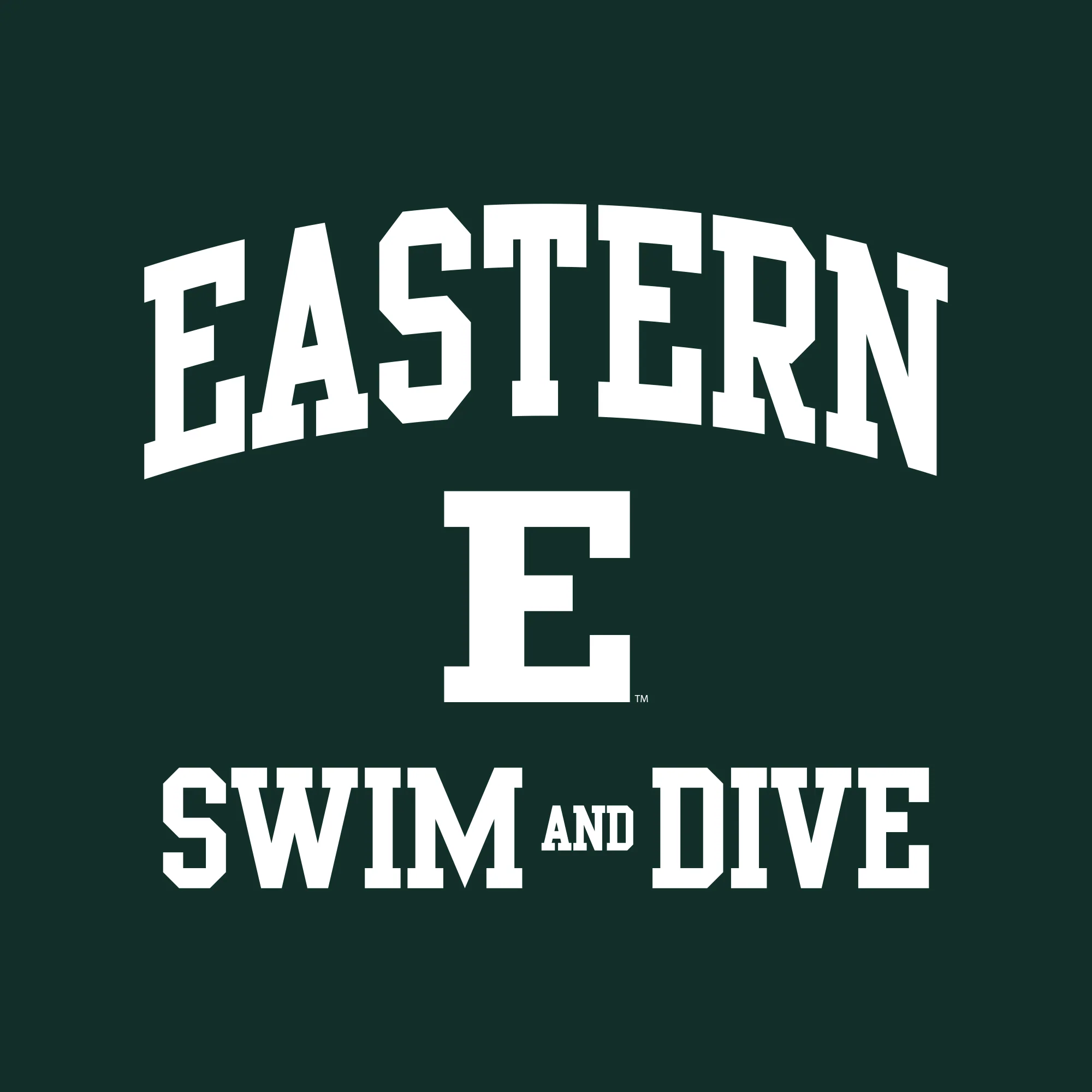 Eastern Michigan Arch Logo Swim & Dive T-Shirt - Forest - Image 2