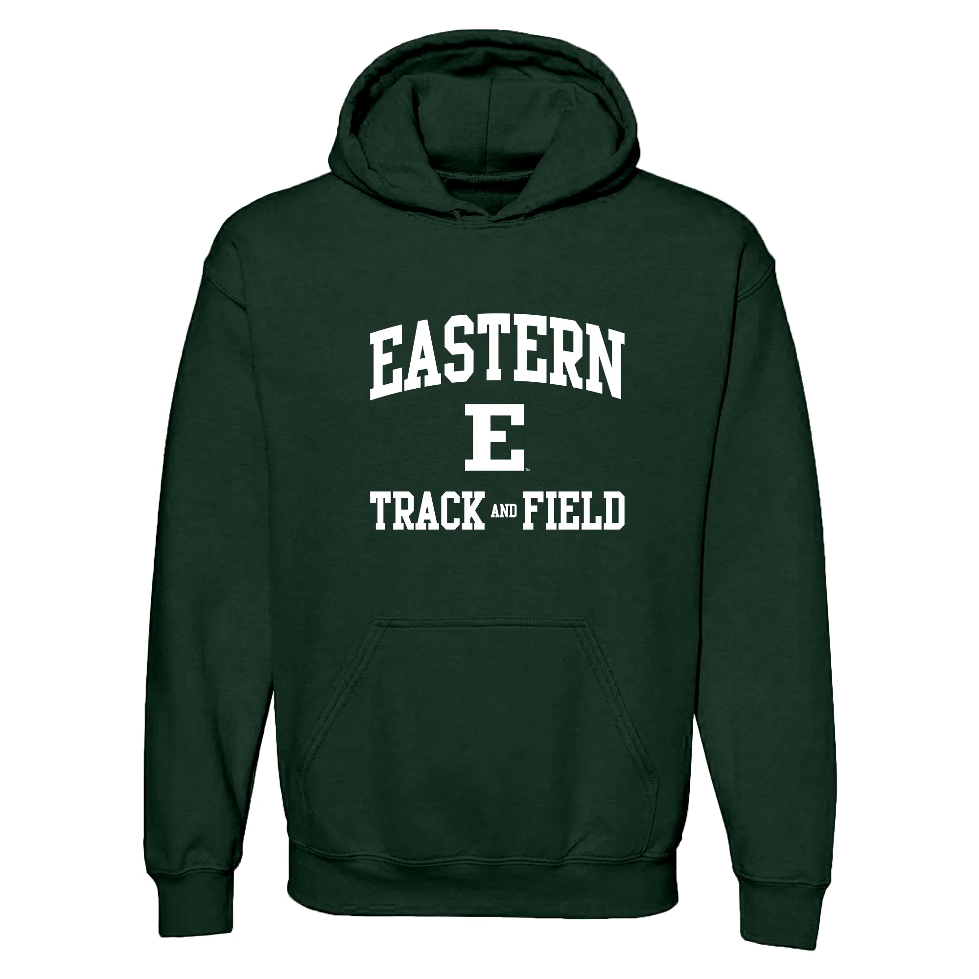 Eastern Michigan Arch Logo Track & Field Hoodie - Forest