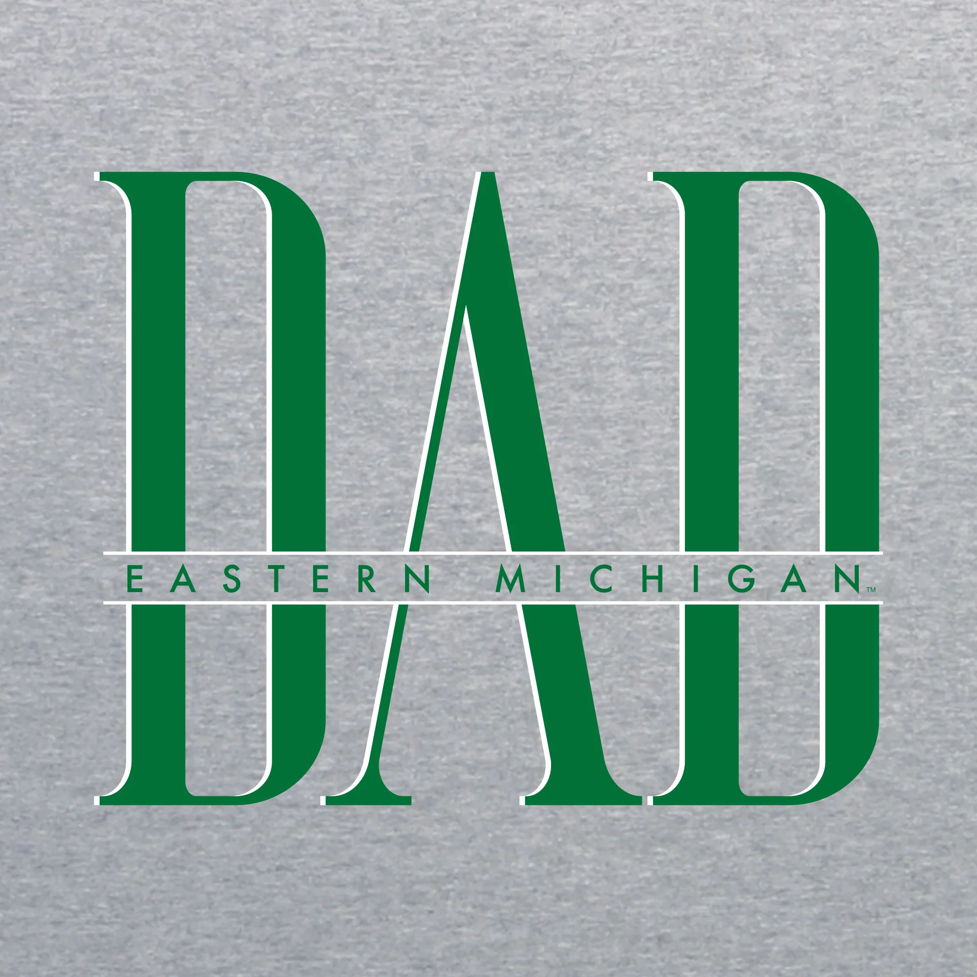 Eastern Michigan Classic Dad Crewneck - Sport Grey - Image 2